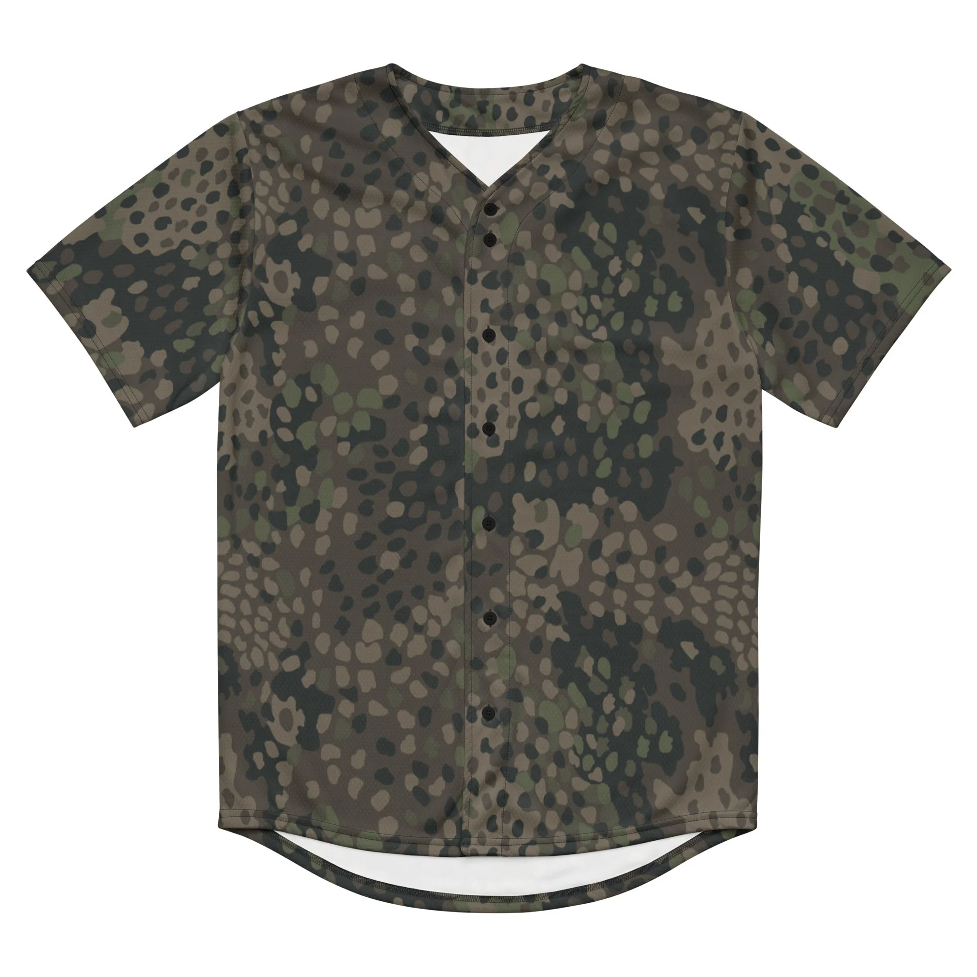 German Pea Dot Erbsenmuster Pattern 44 CAMO Unisex Baseball Jersey - Image 12
