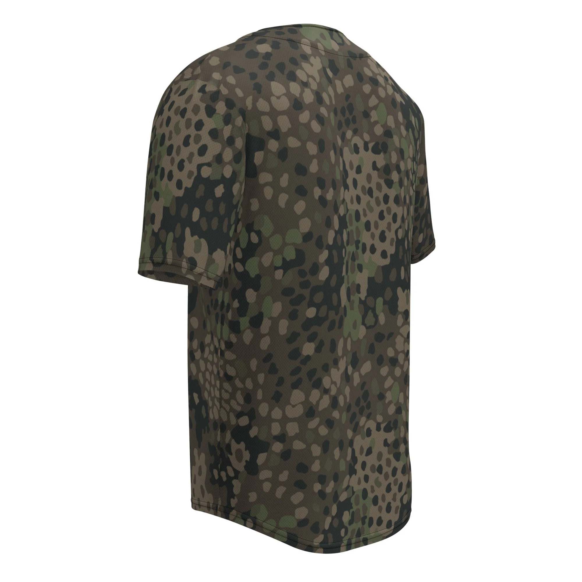 German Pea Dot Erbsenmuster Pattern 44 CAMO Unisex Baseball Jersey - Image 6