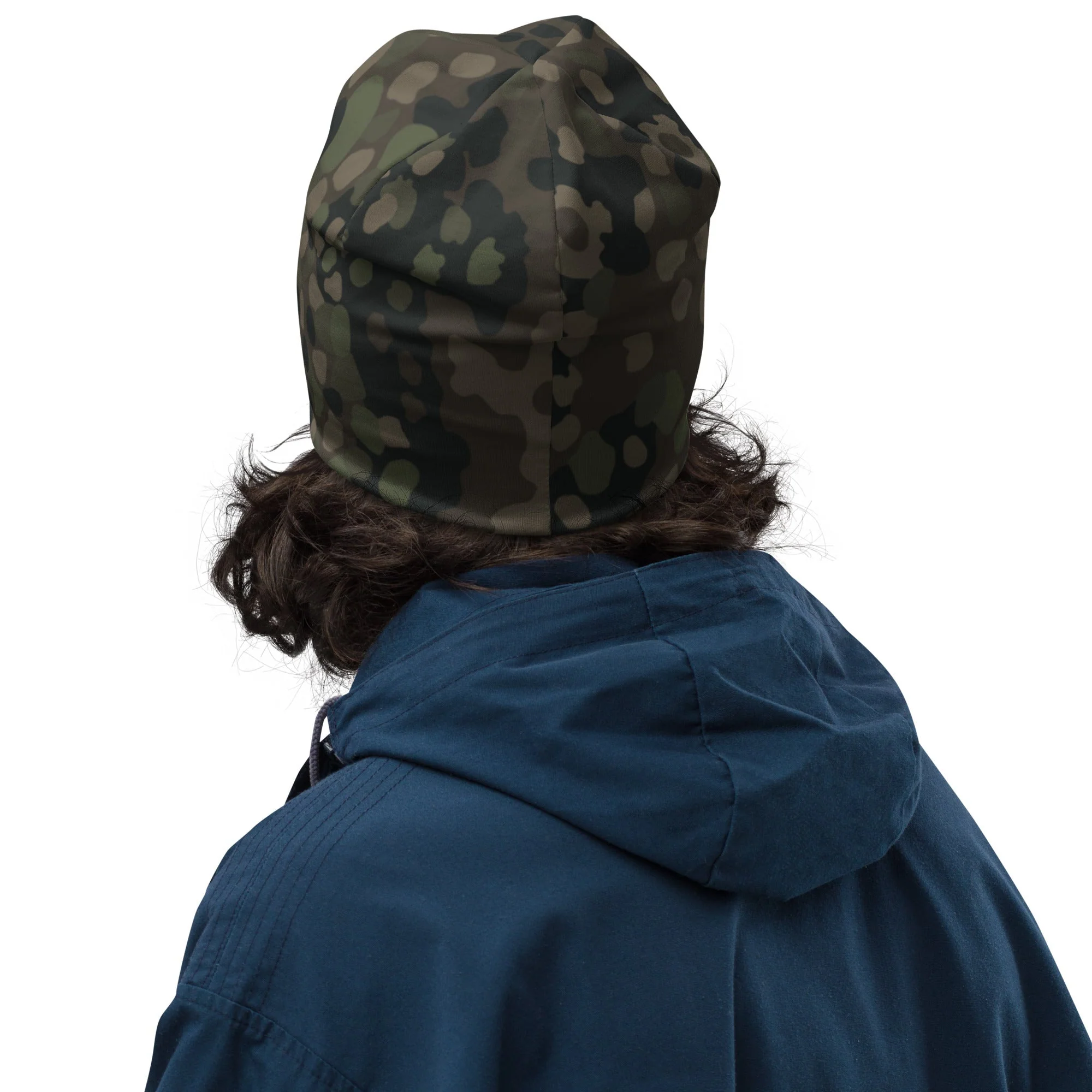 German Pea Dot Erbsenmuster Pattern 44 CAMO Beanie - Image 4