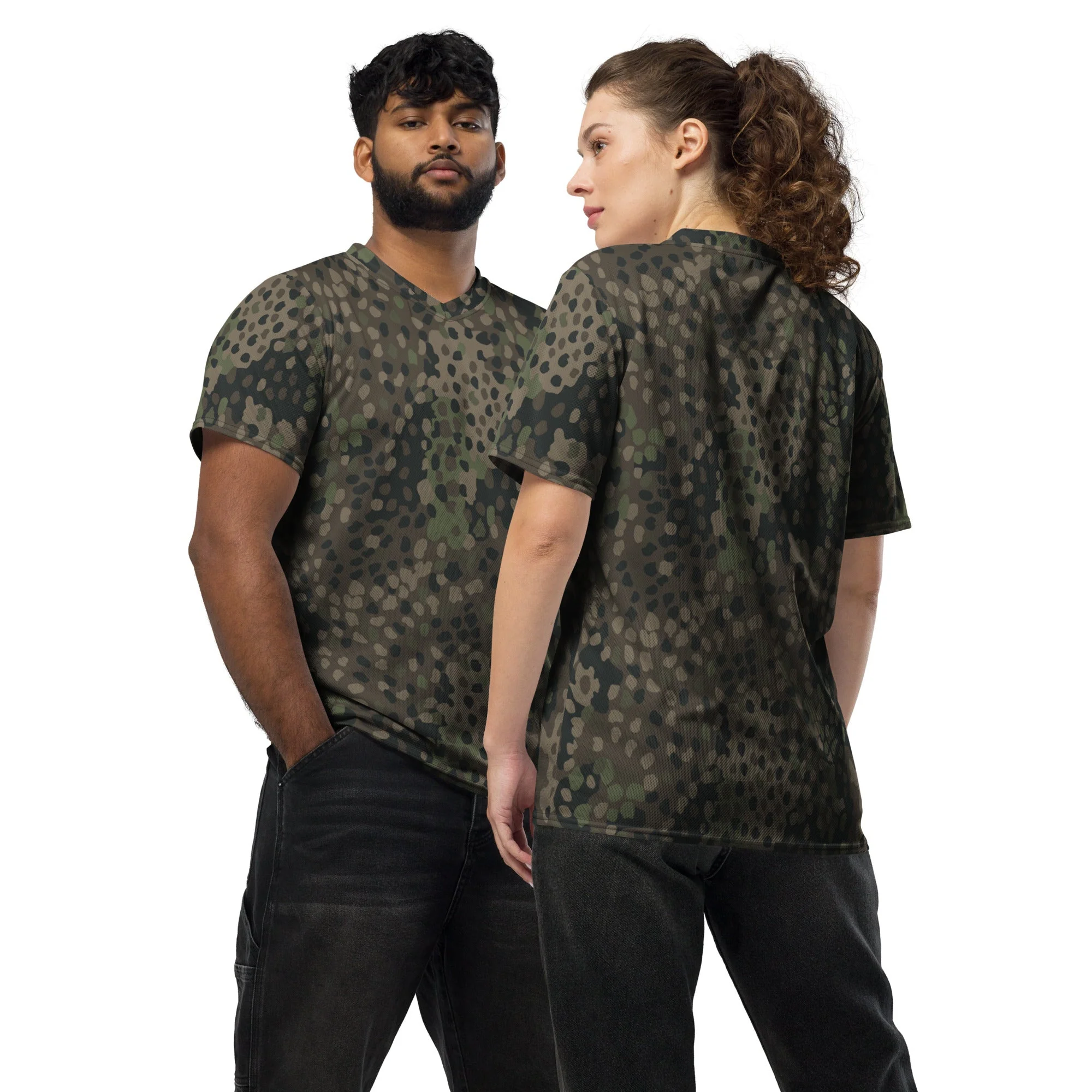 German Pea Dot Erbsenmuster Pattern 44 CAMO Unisex Sports Jersey