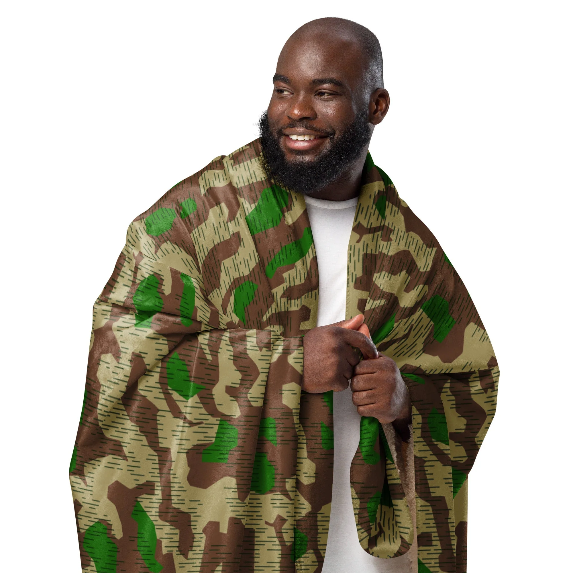 German Splittermuster Buntfarbendruck 31 CAMO Sherpa Blanket - Image 3