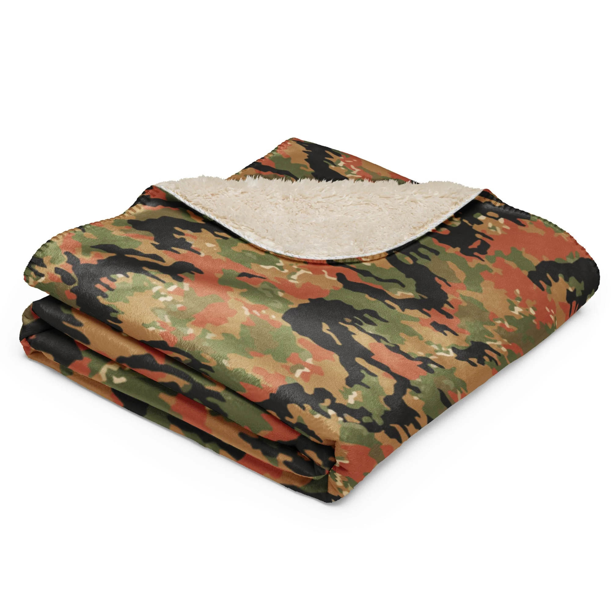 German Leibermuster Autumn CAMO Sherpa Blanket - Image 5