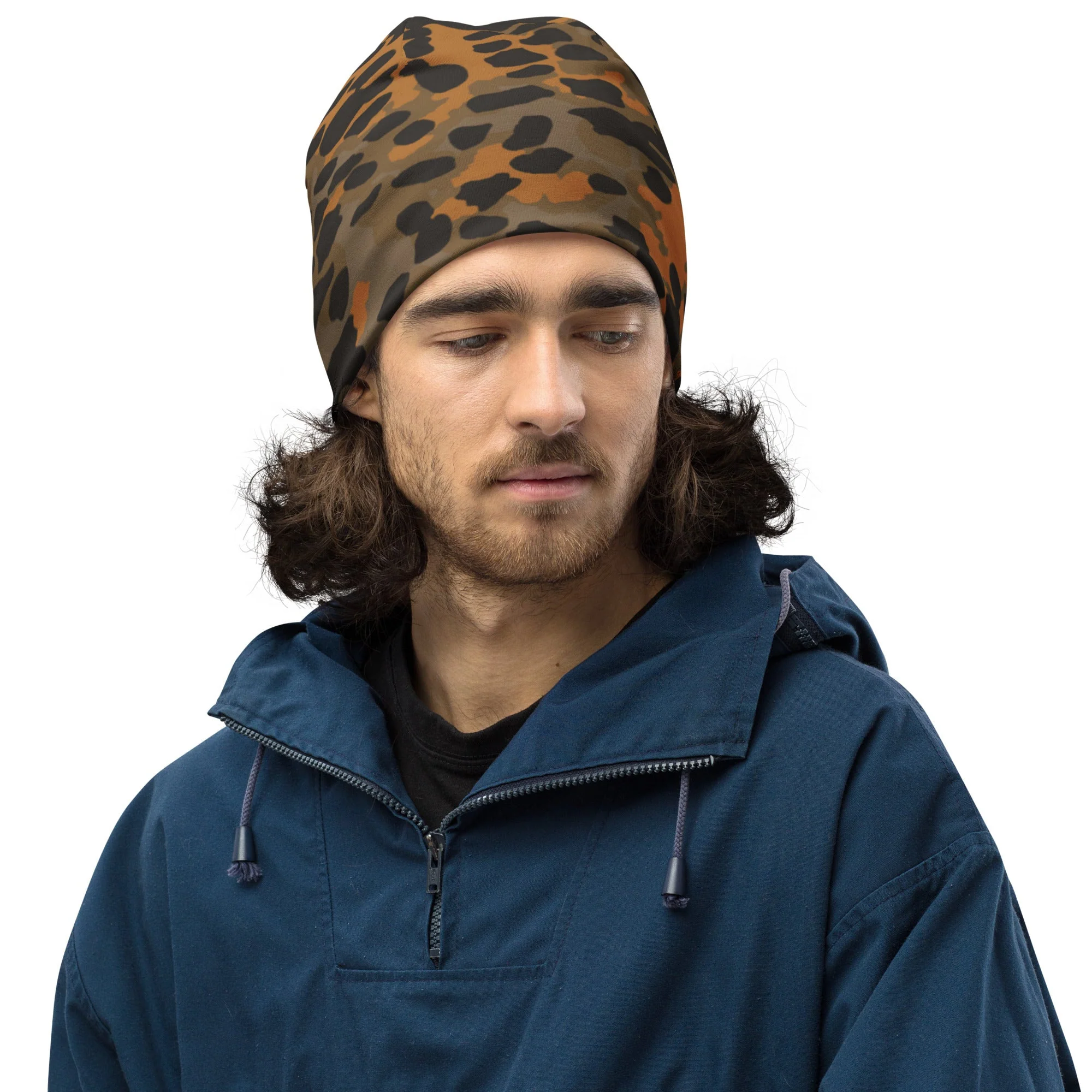 German Plane Tree Platanenmuster Autumn CAMO Beanie - Image 3