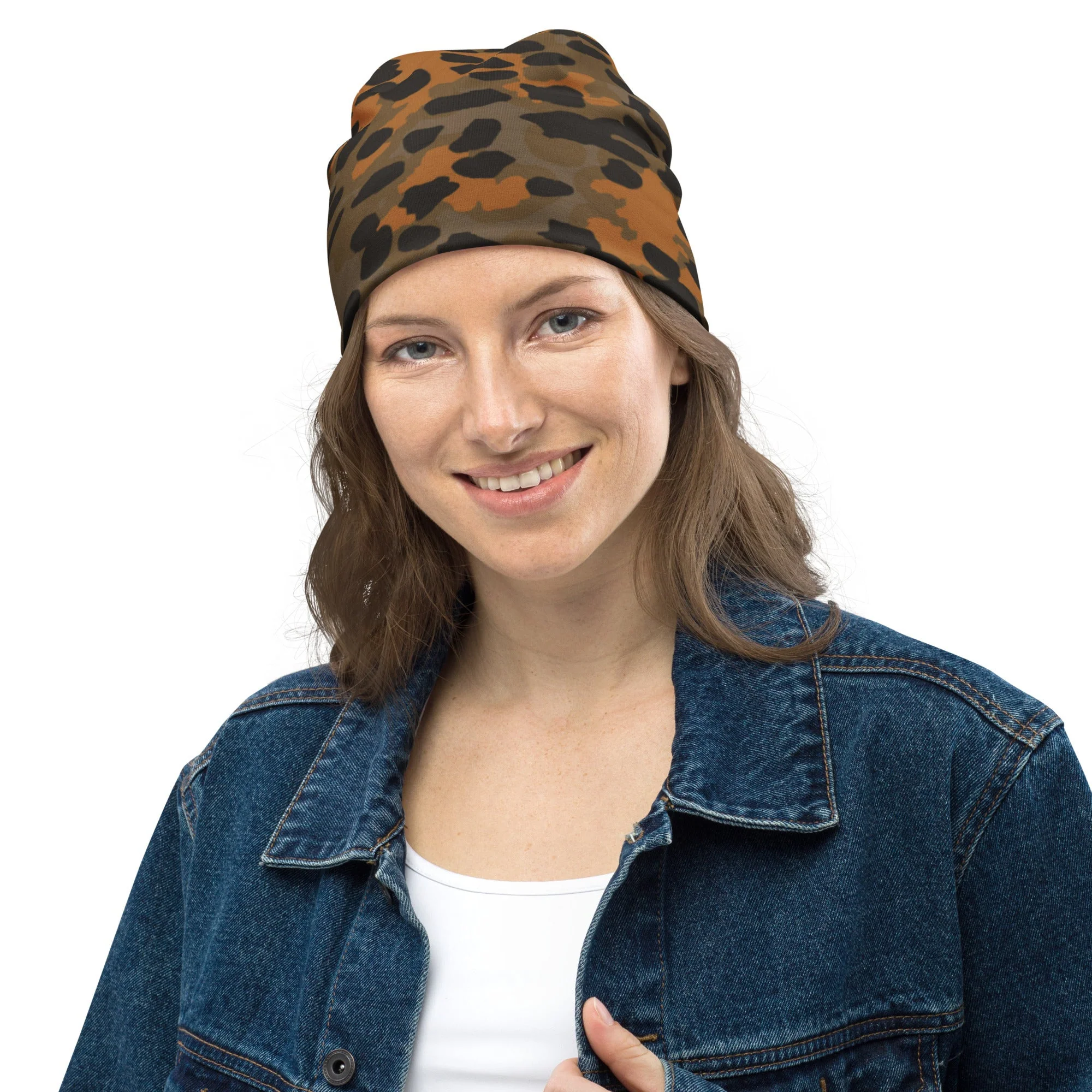 German Plane Tree Platanenmuster Autumn CAMO Beanie - Image 7