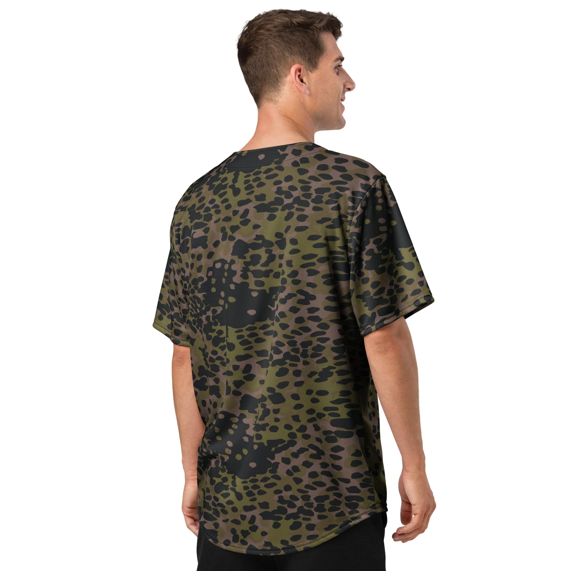 German Plane Tree Platanenmuster Summer CAMO Unisex Baseball Jersey - Image 8