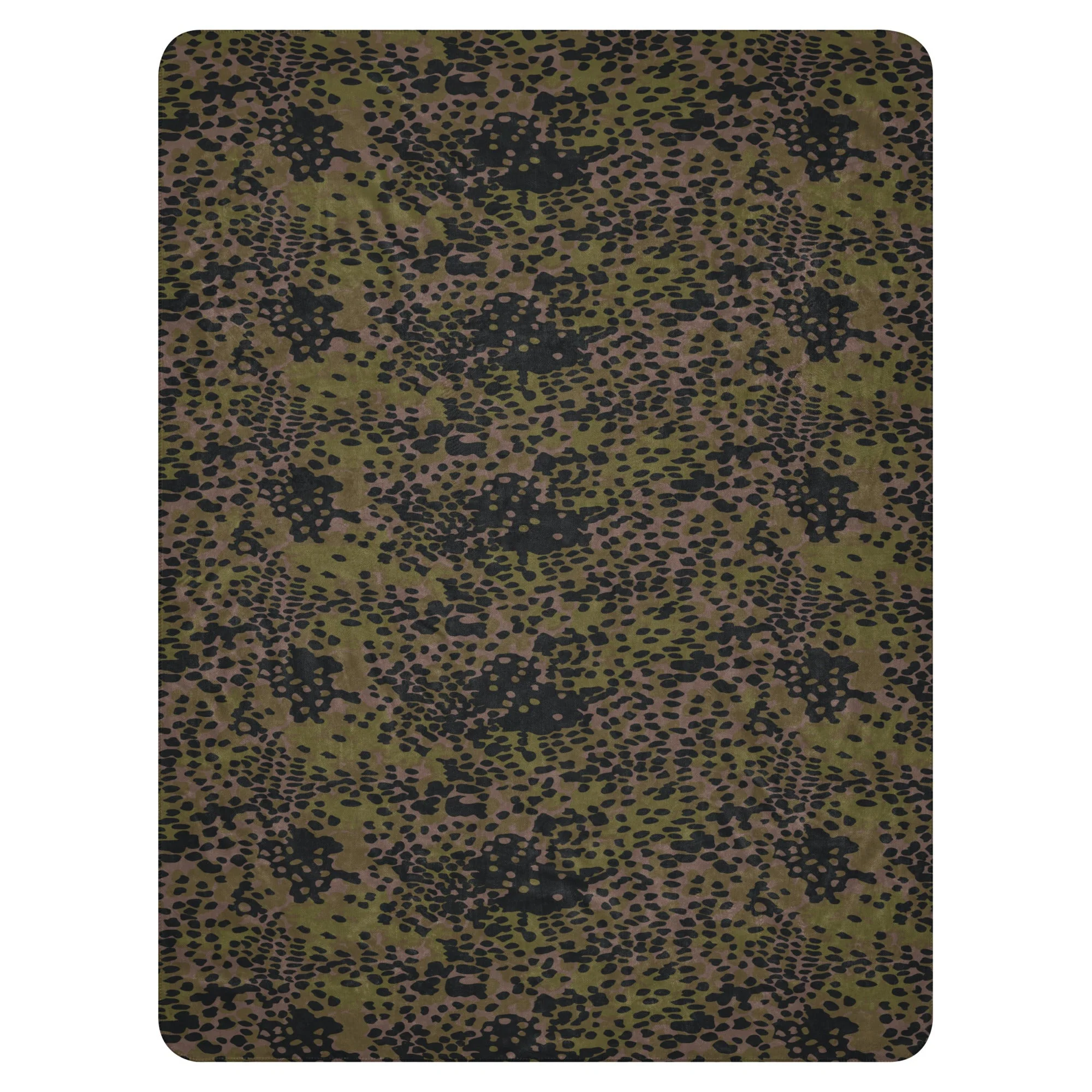 German Plane Tree Platanenmuster Summer CAMO Sherpa Blanket - Image 15