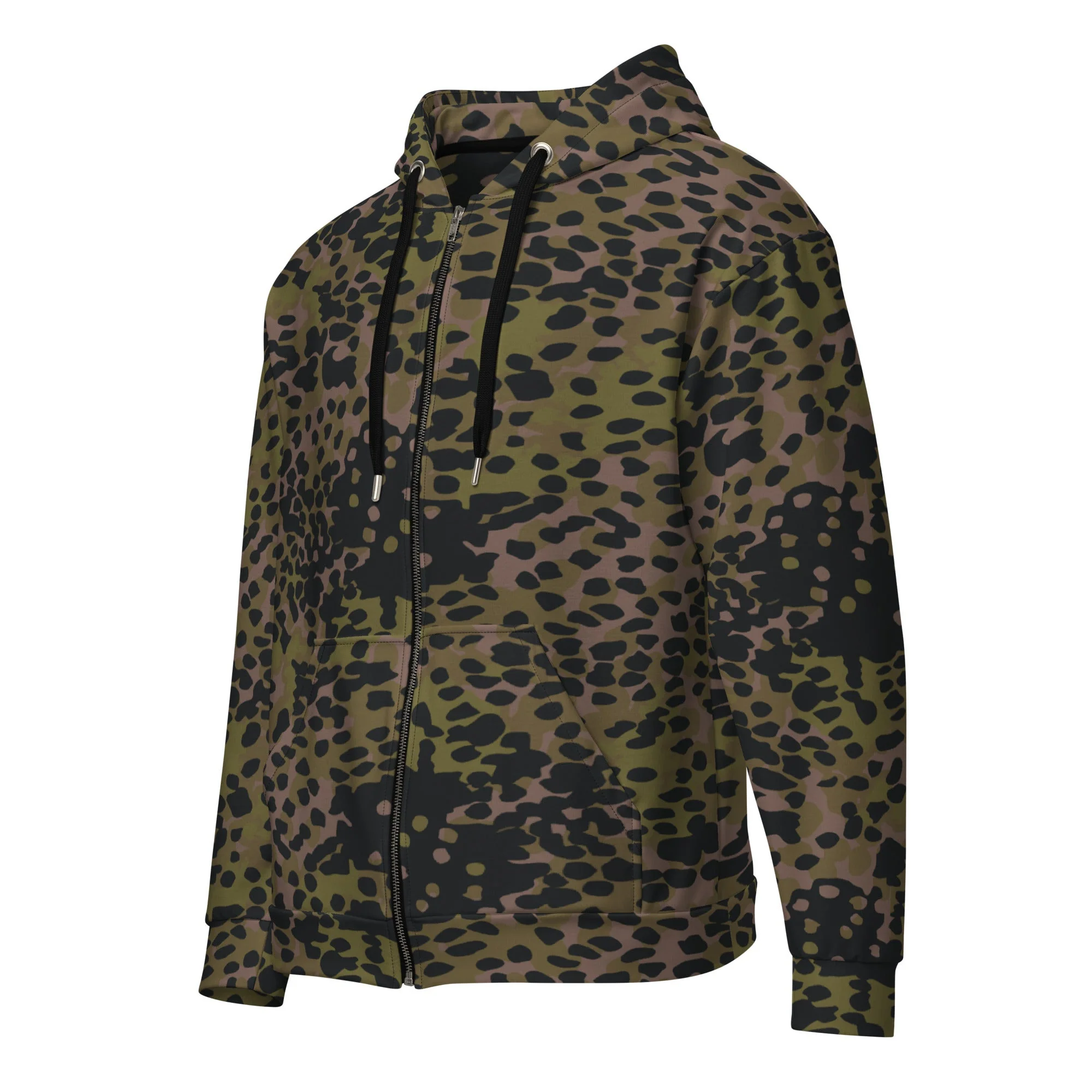 German Plane Tree Platanenmuster Summer CAMO Unisex Zip Hoodie - Image 5