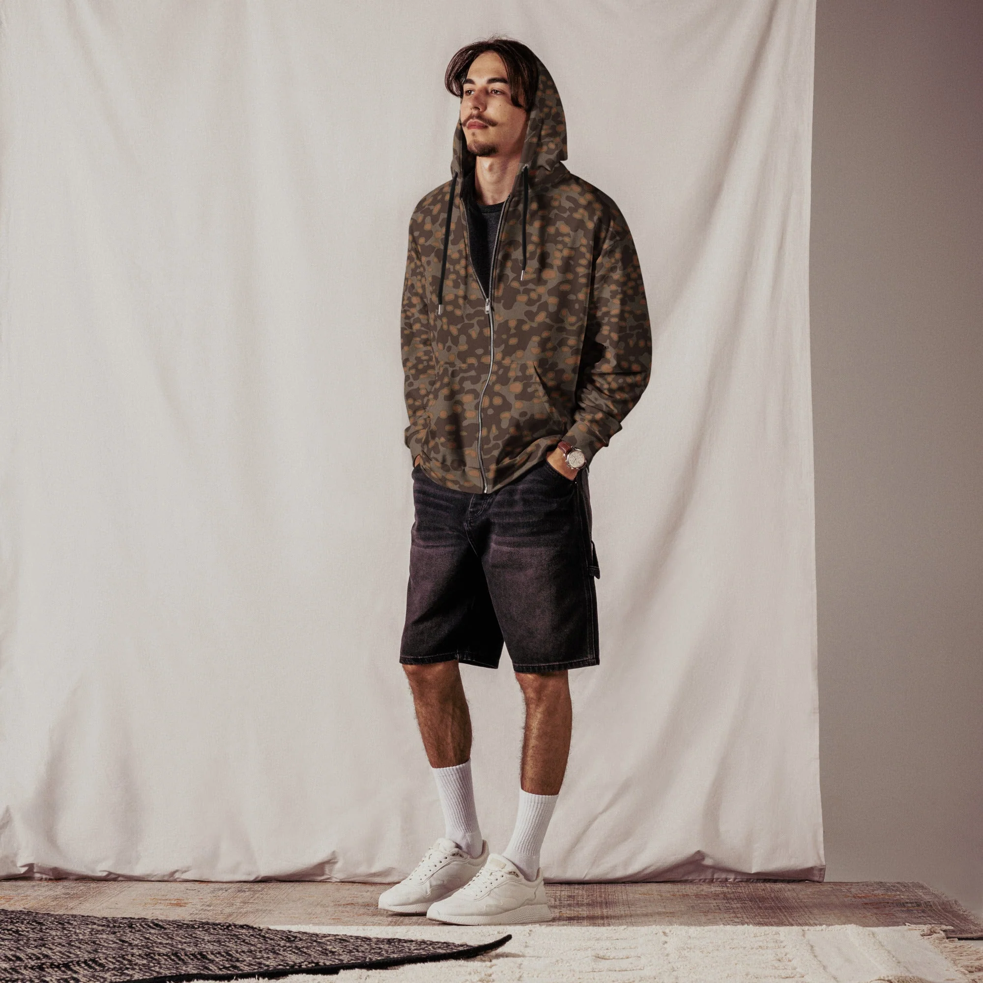 German Polyspot Autumn CAMO Unisex Zip Hoodie - Image 5