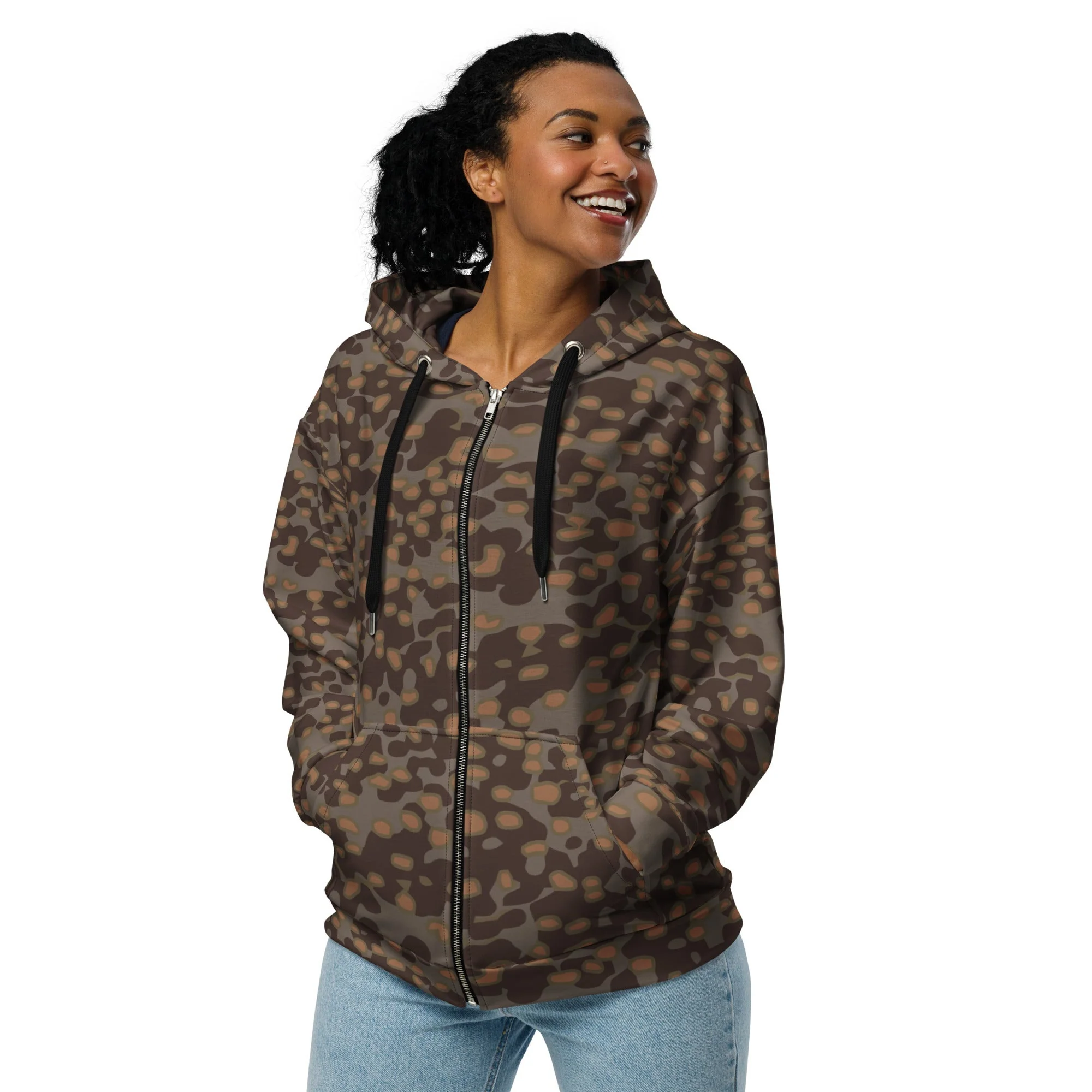 German Polyspot Autumn CAMO Unisex Zip Hoodie - Image 8