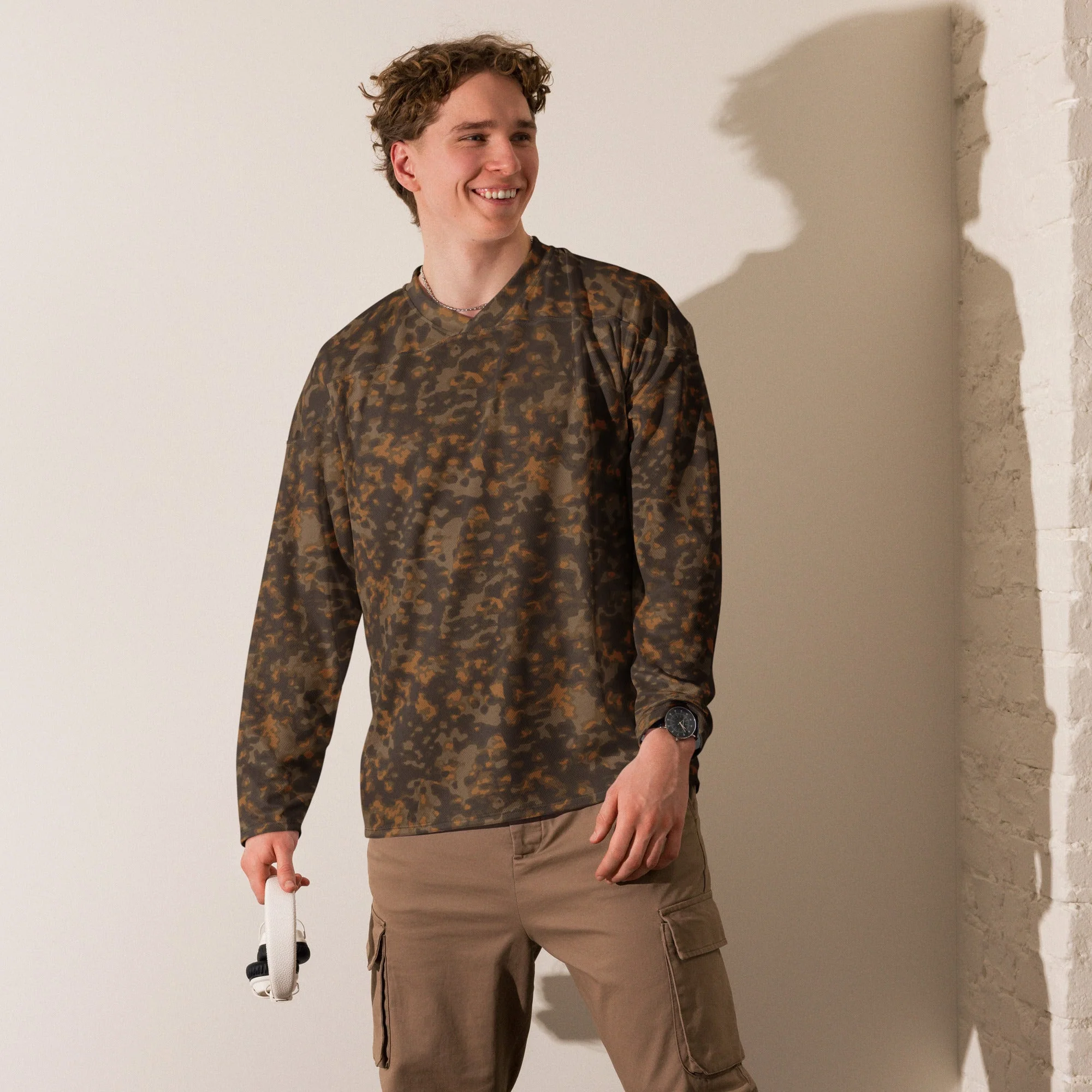 German Rauchtarnmuster Autumn CAMO Unisex Hockey Fan Jersey - Image 9