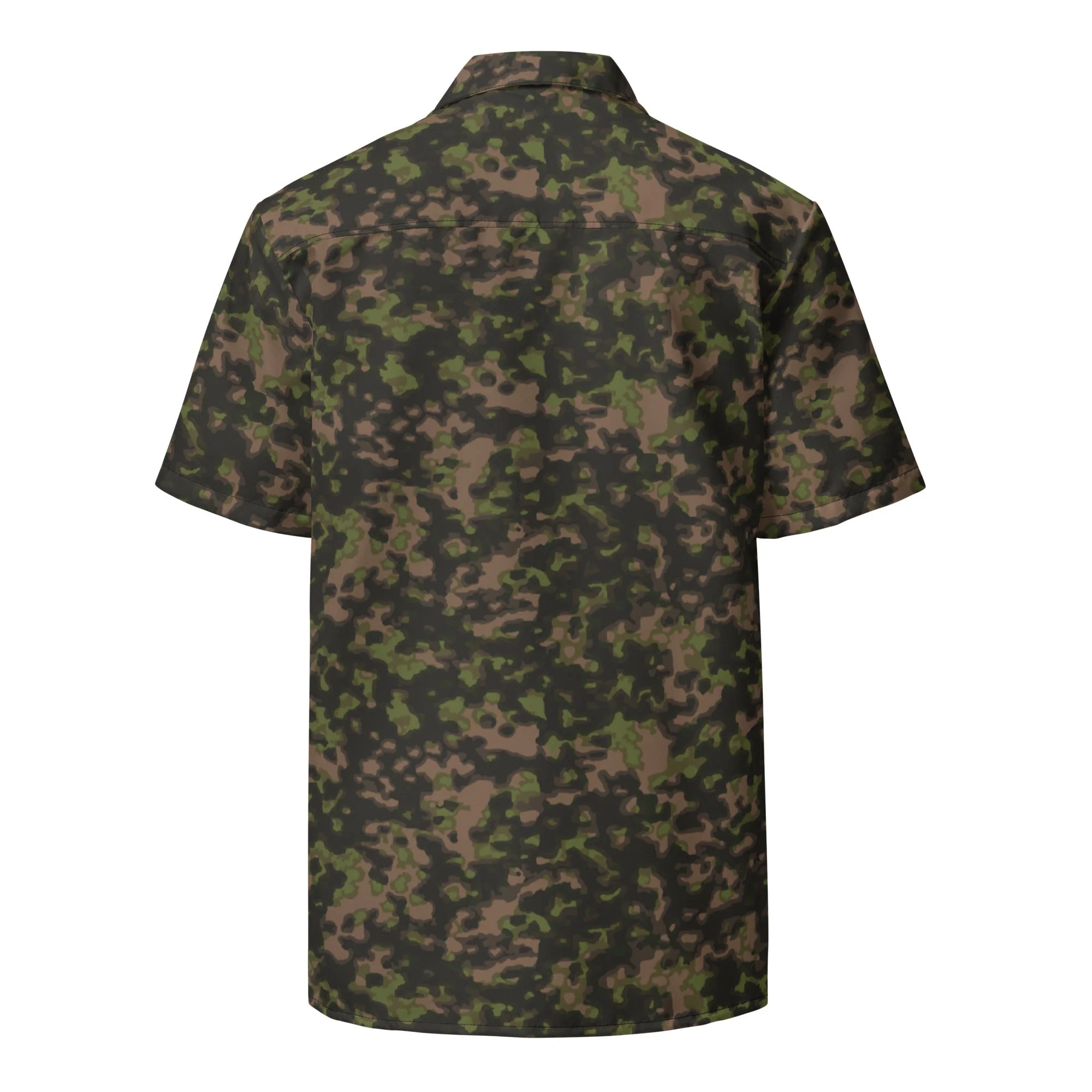 German Rauchtarnmuster Spring CAMO Unisex Short-Sleeve Button Shirt - Image 11