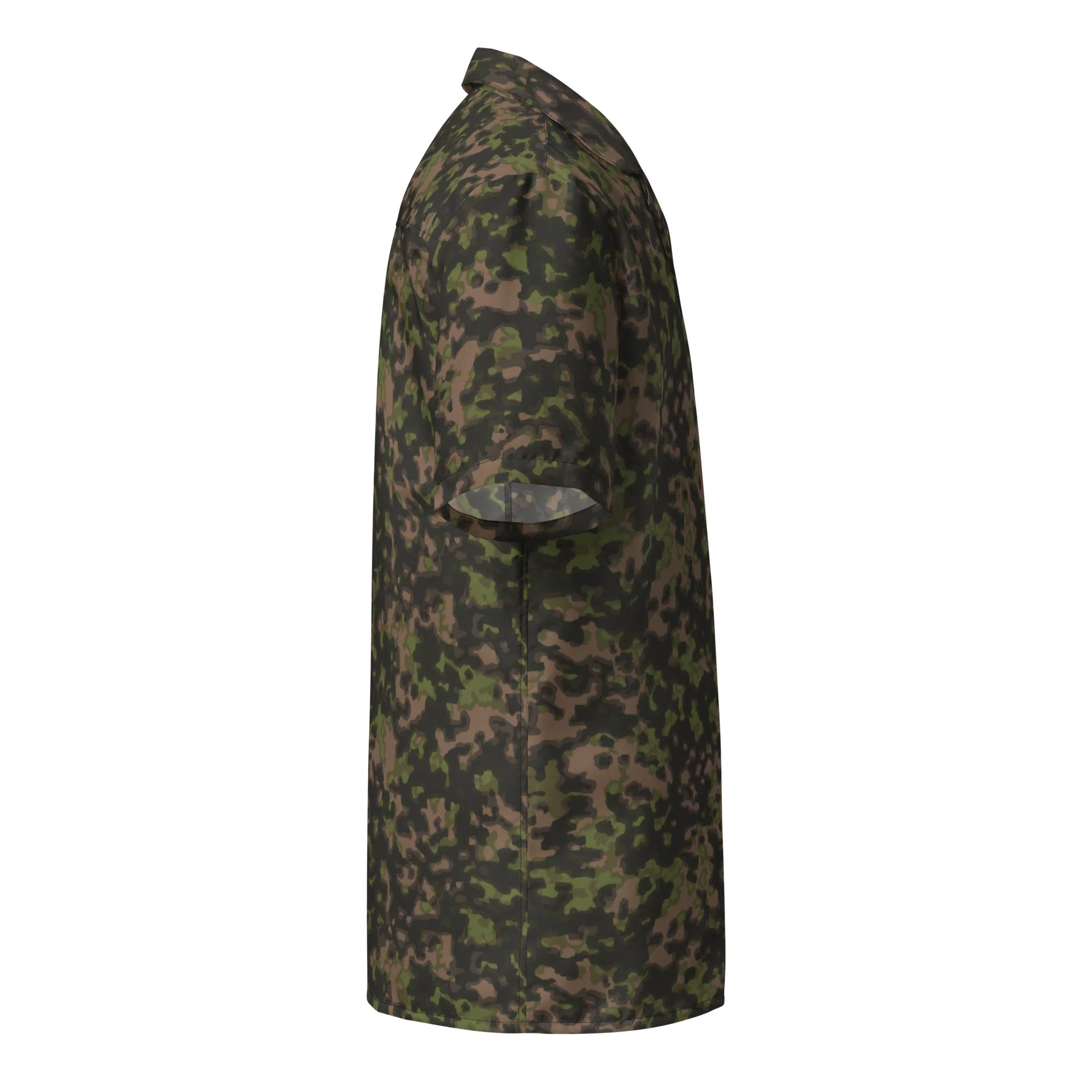 German Rauchtarnmuster Spring CAMO Unisex Short-Sleeve Button Shirt - Image 13