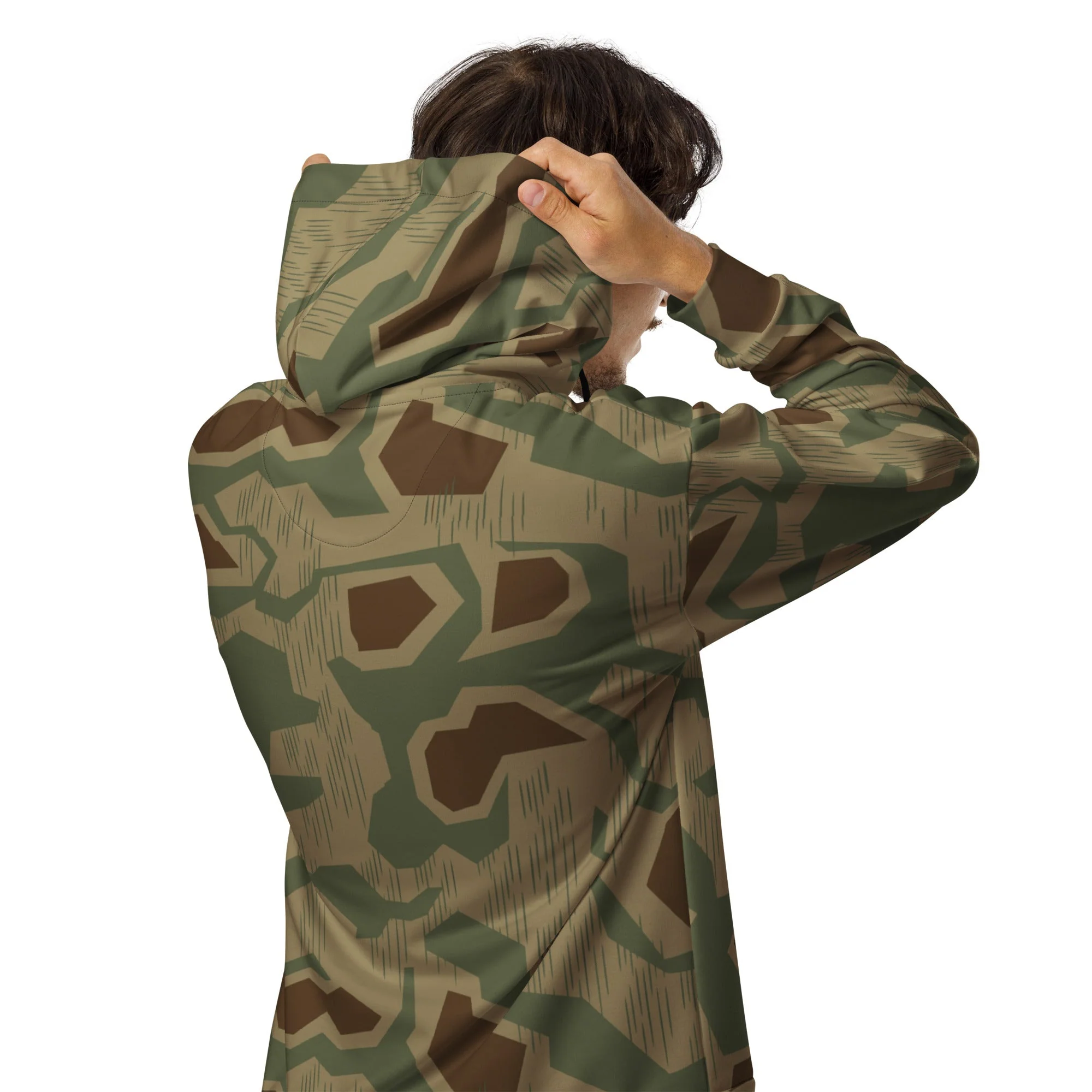 German Sumpfmuster 43 CAMO Unisex Zip Hoodie - Image 11