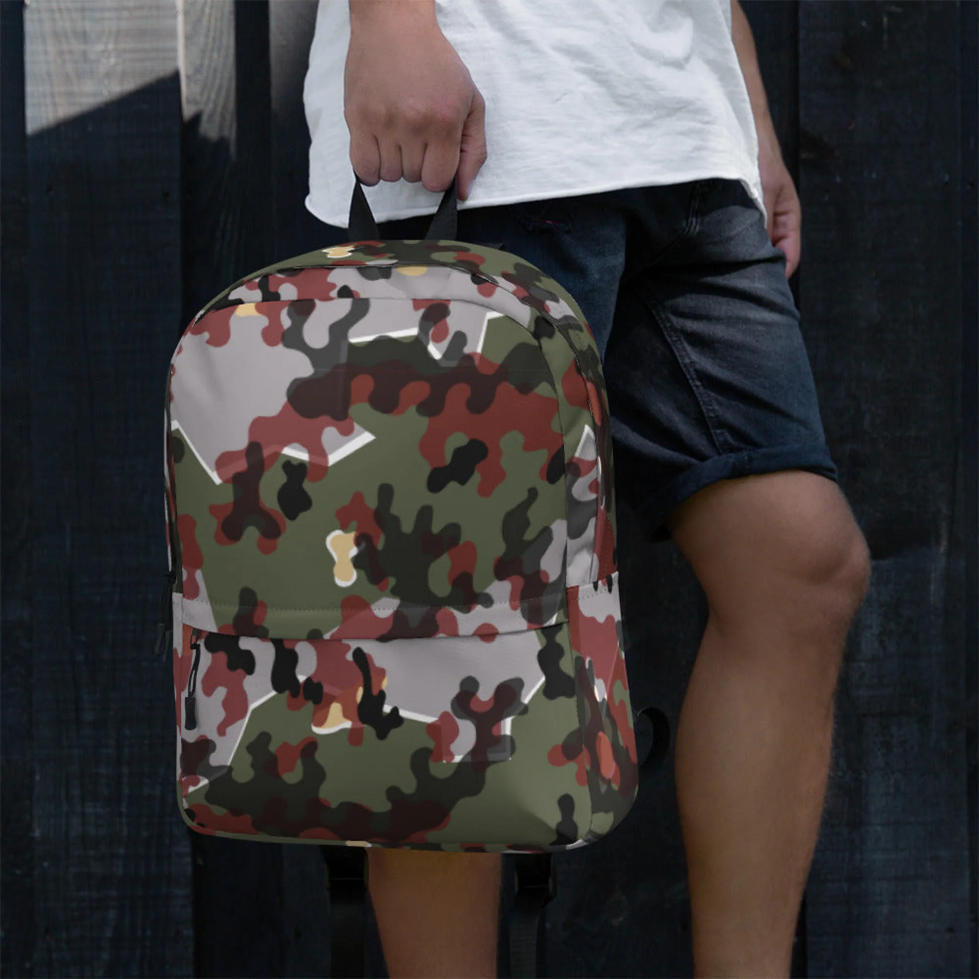 German Zelt-tarnmuster Winter CAMO Backpack - Image 12