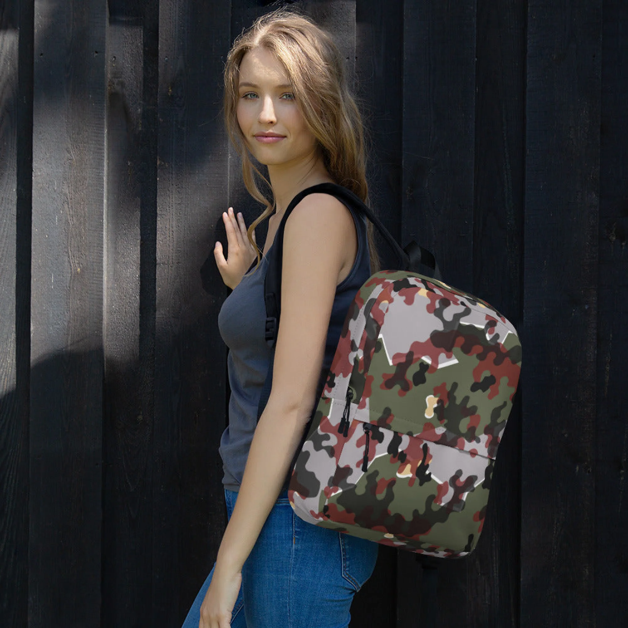 German Zelt-tarnmuster Winter CAMO Backpack - Image 2