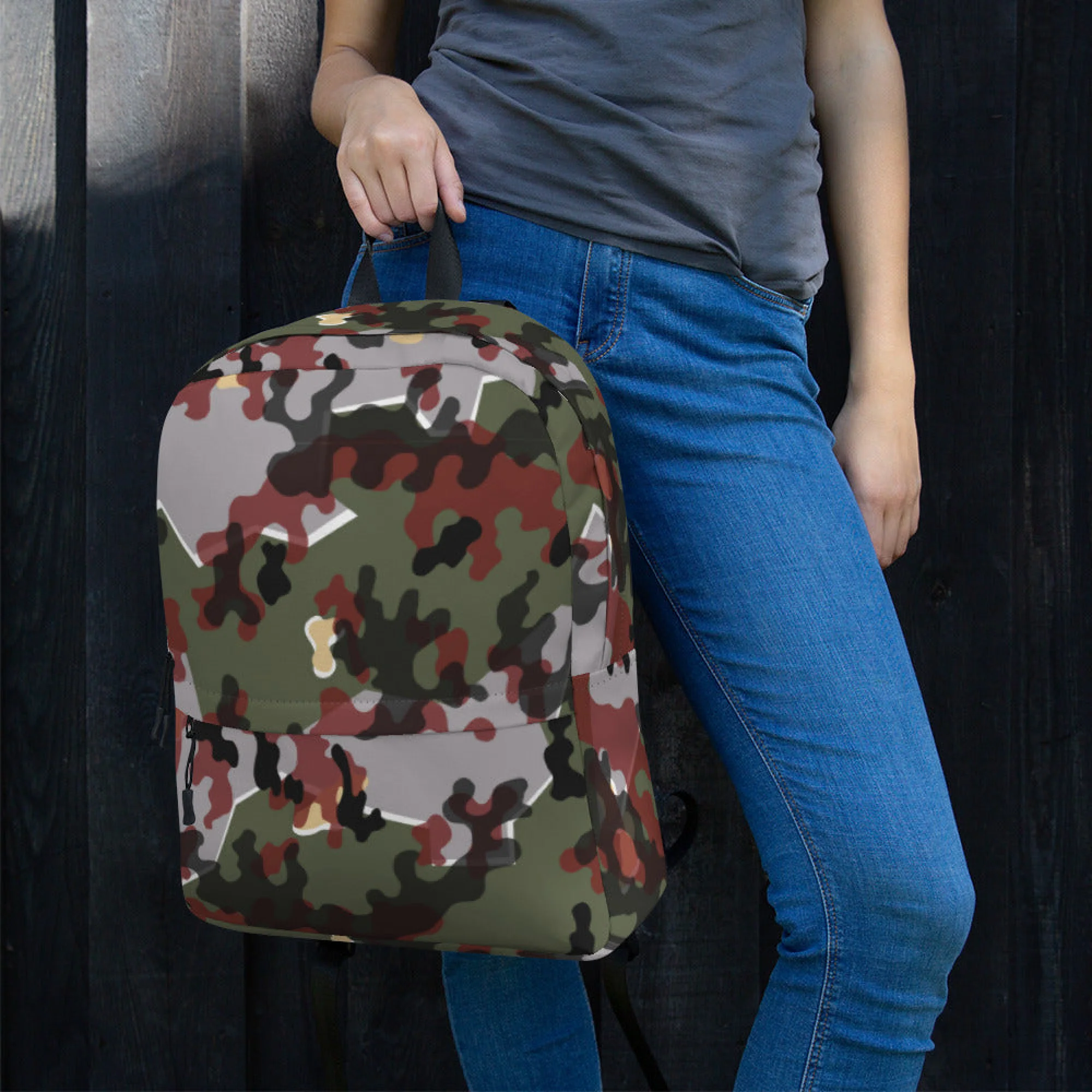 German Zelt-tarnmuster Winter CAMO Backpack - Image 3
