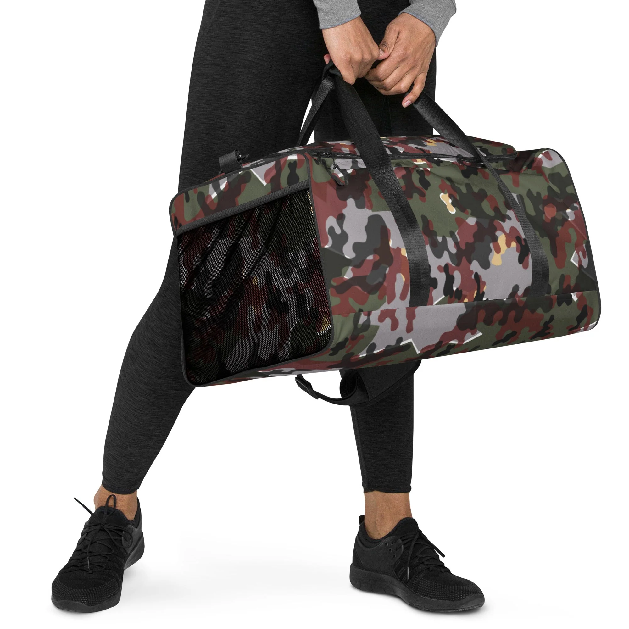 German Zelt-tarnmuster Winter CAMO Duffle Bag - Image 8