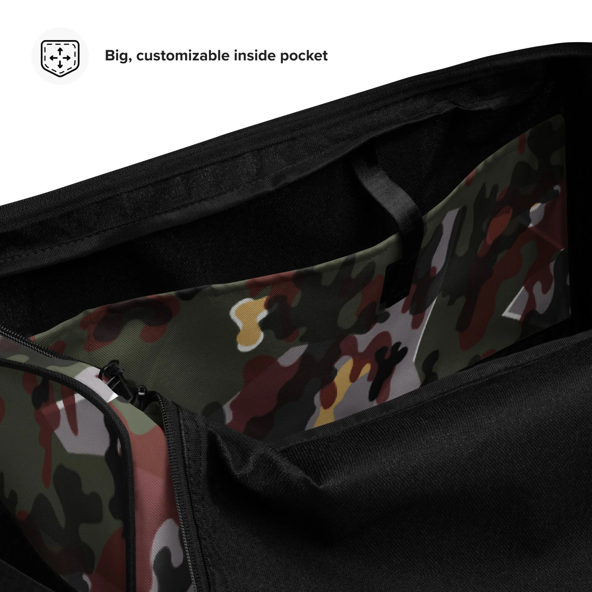 German Zelt-tarnmuster Winter CAMO Duffle Bag - Image 9