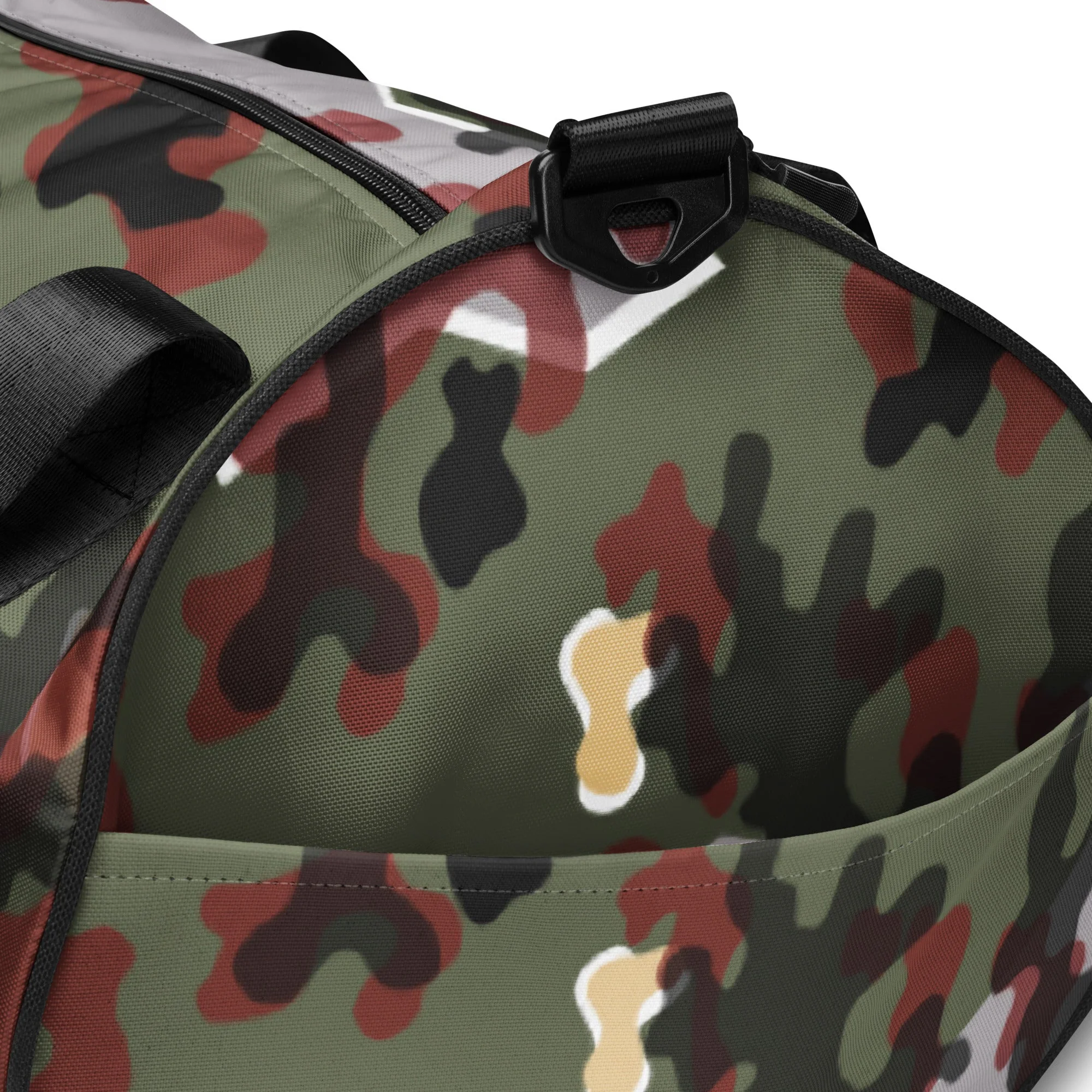 German Zelt-tarnmuster Winter CAMO Gym Bag - Image 3