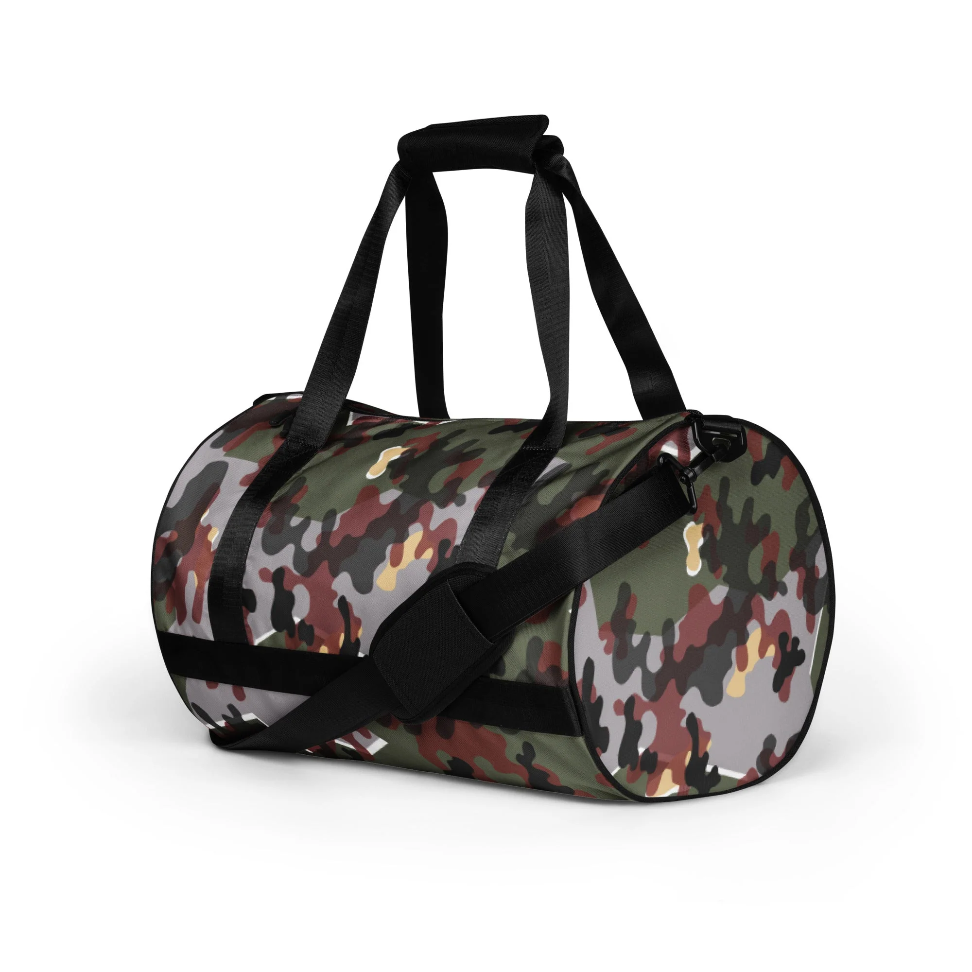 German Zelt-tarnmuster Winter CAMO Gym Bag - Image 4