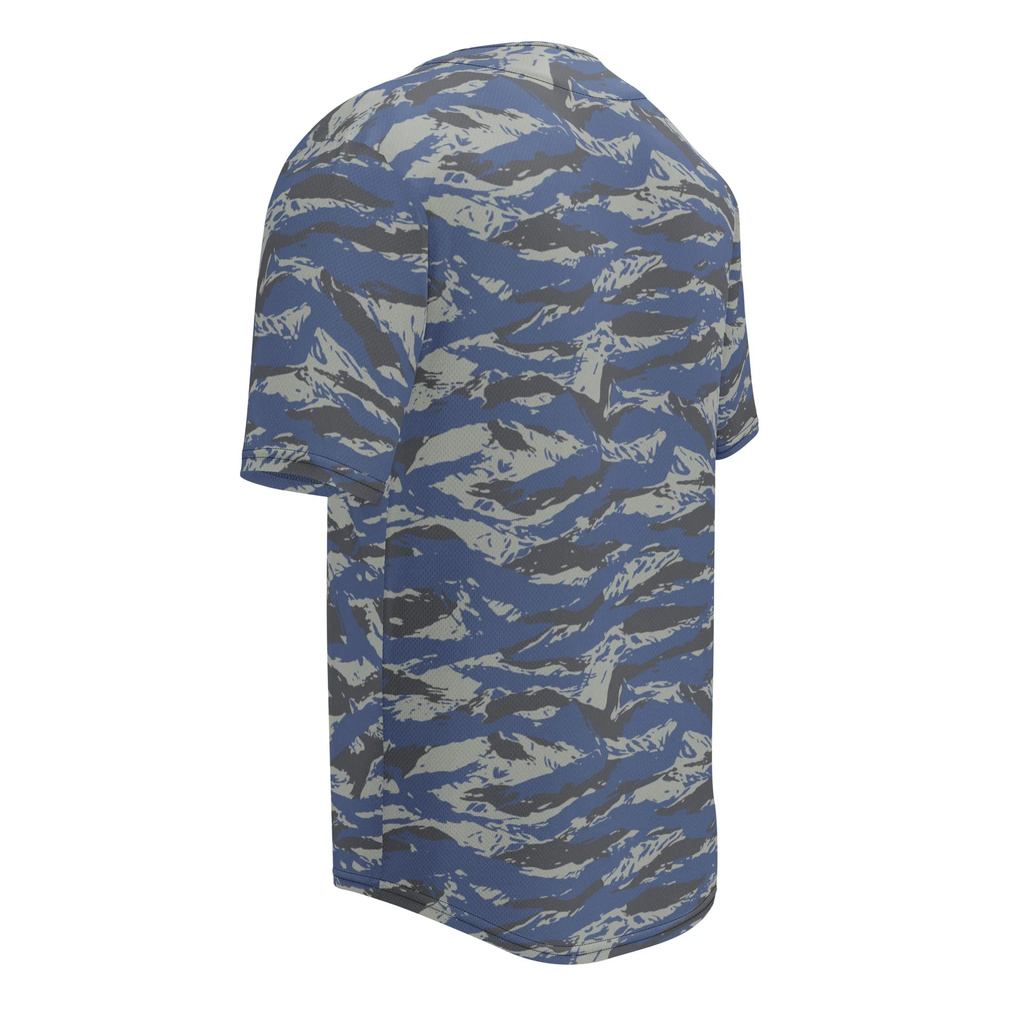 Greek Lizard Air Force CAMO Unisex Baseball Jersey - Image 8