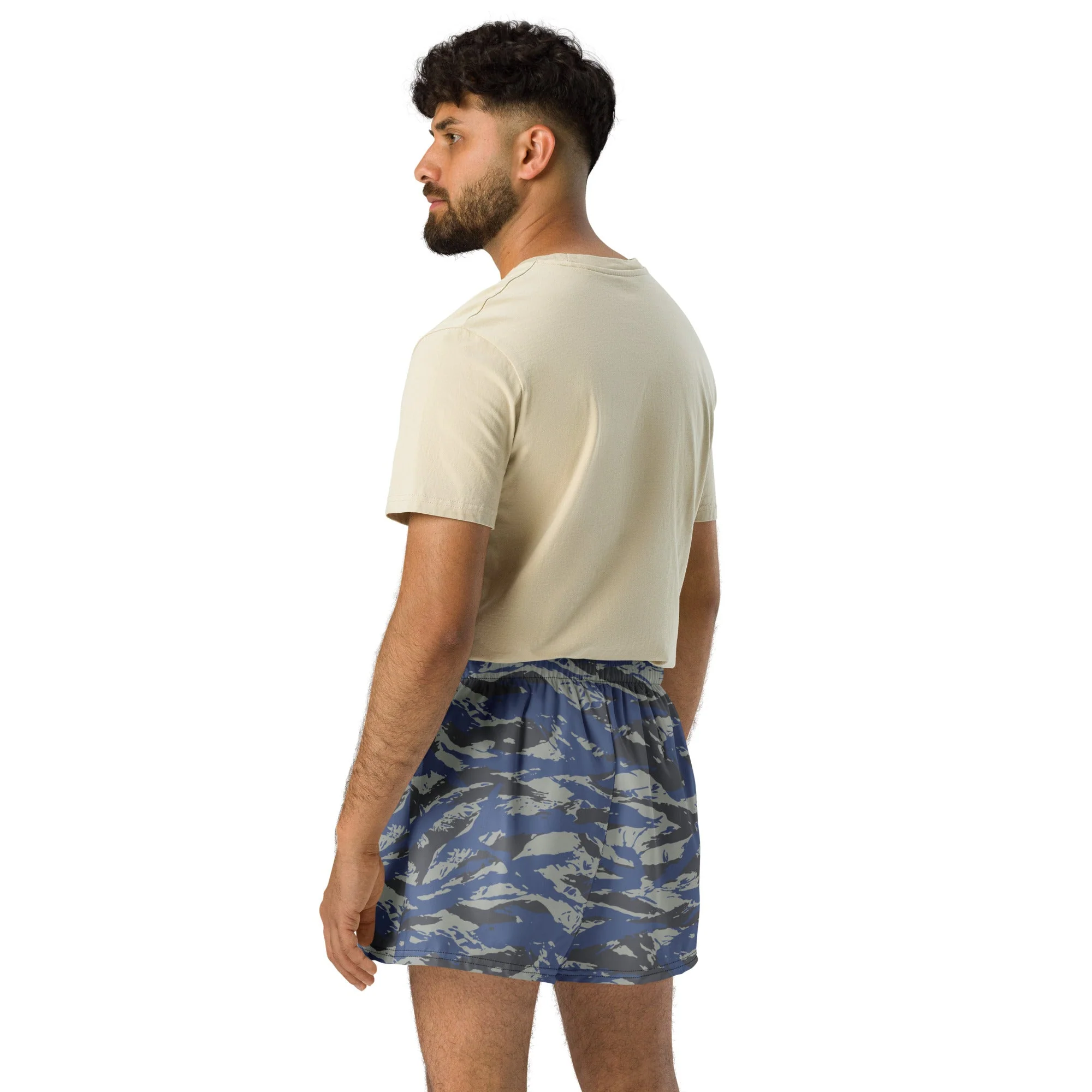 Greek Lizard Air Force CAMO Unisex Athletic Shorts - Image 8