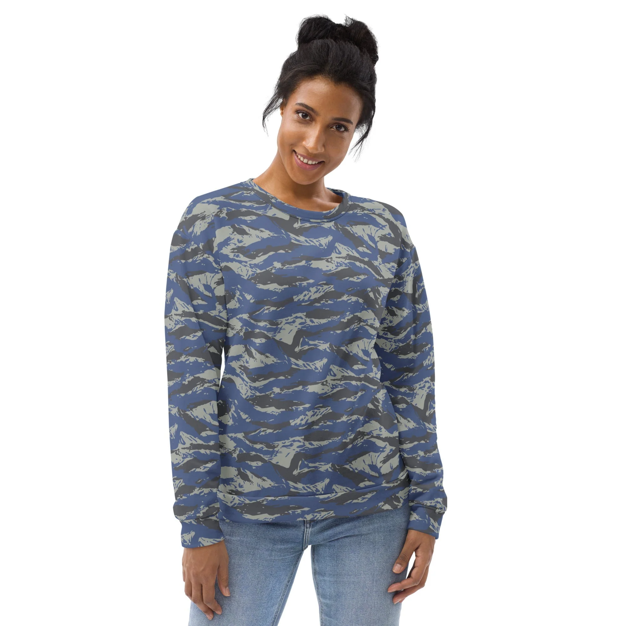 Greek Lizard Air Force CAMO Unisex Sweatshirt - Image 8