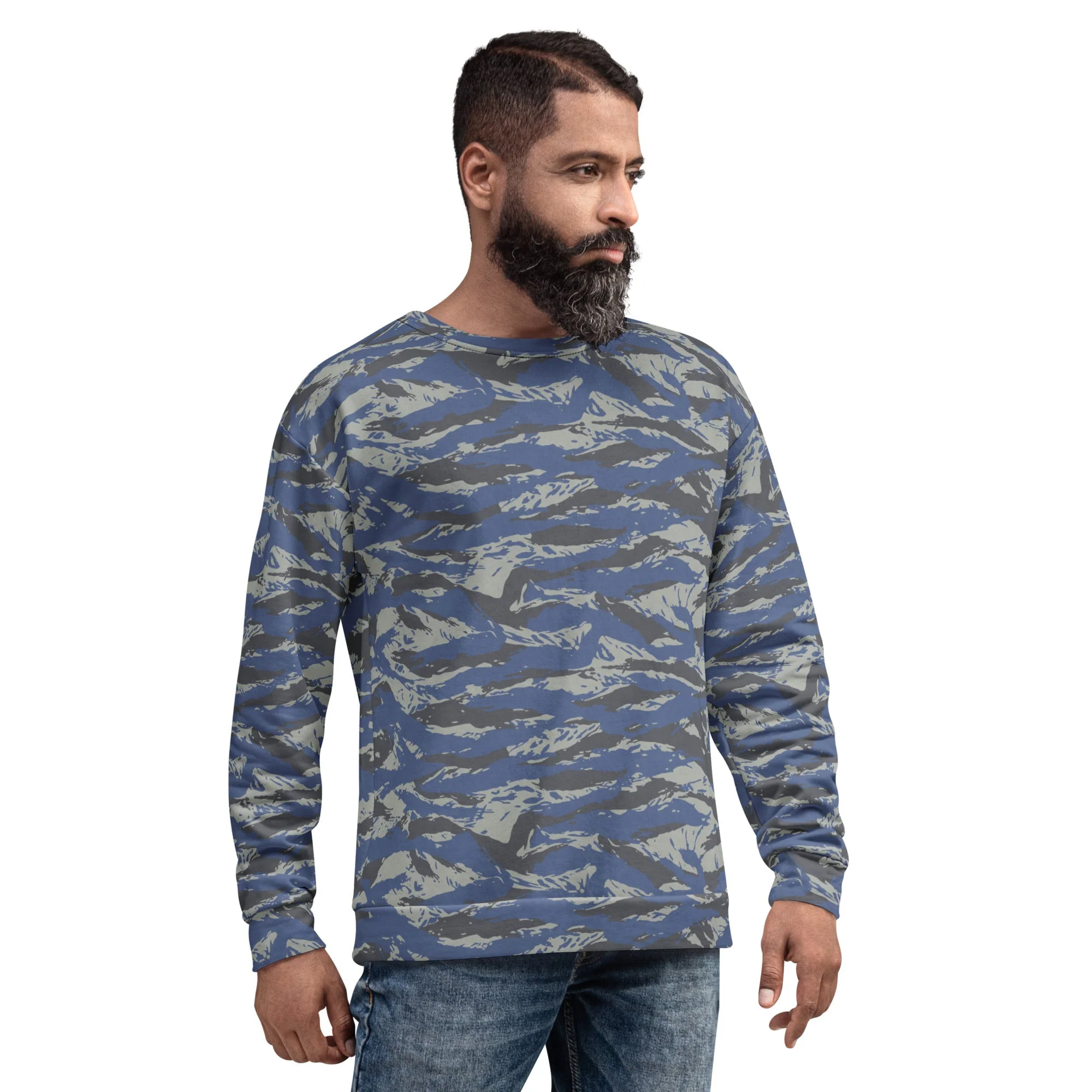 Greek Lizard Air Force CAMO Unisex Sweatshirt - Image 9