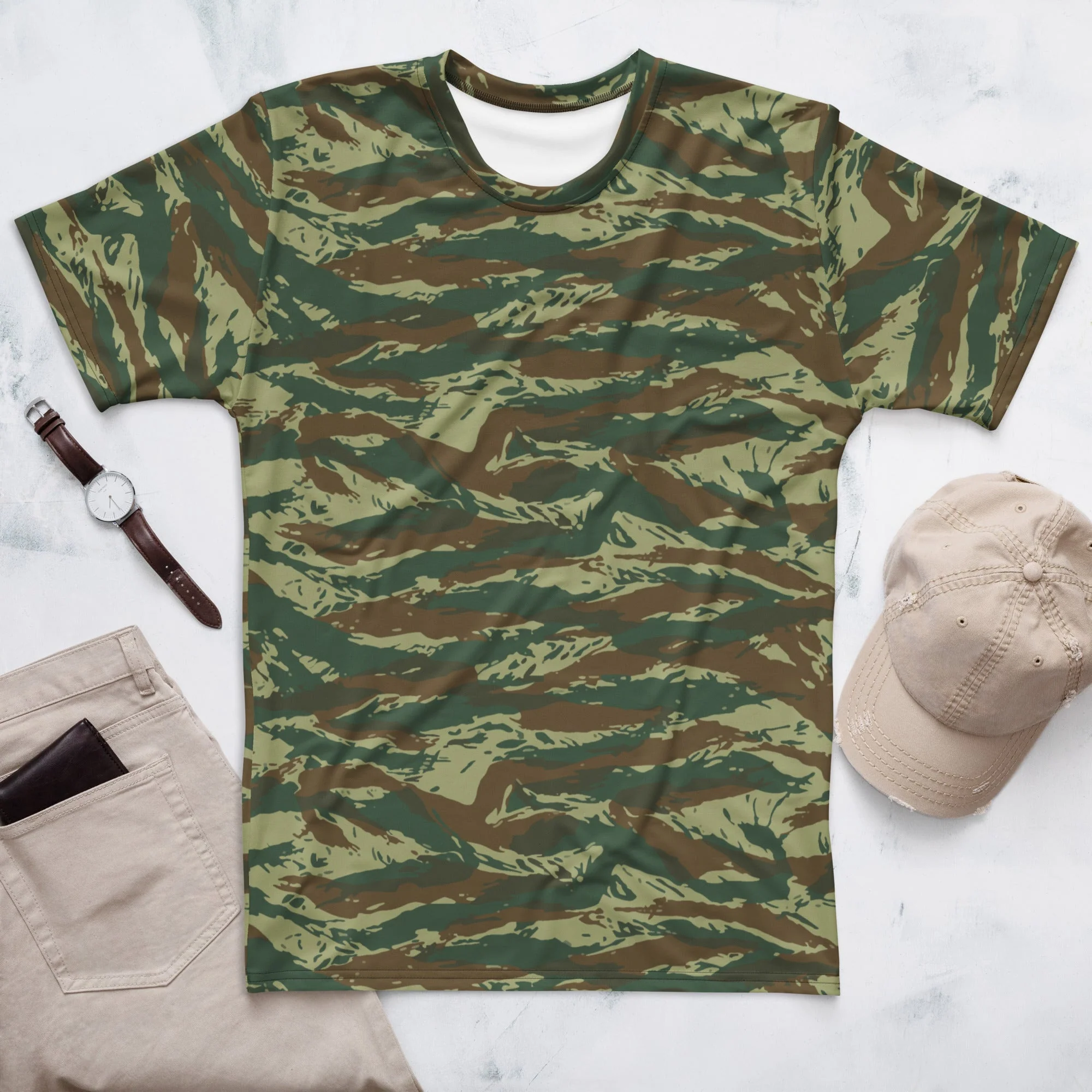 Greek Lizard CAMO Mens T-Shirt