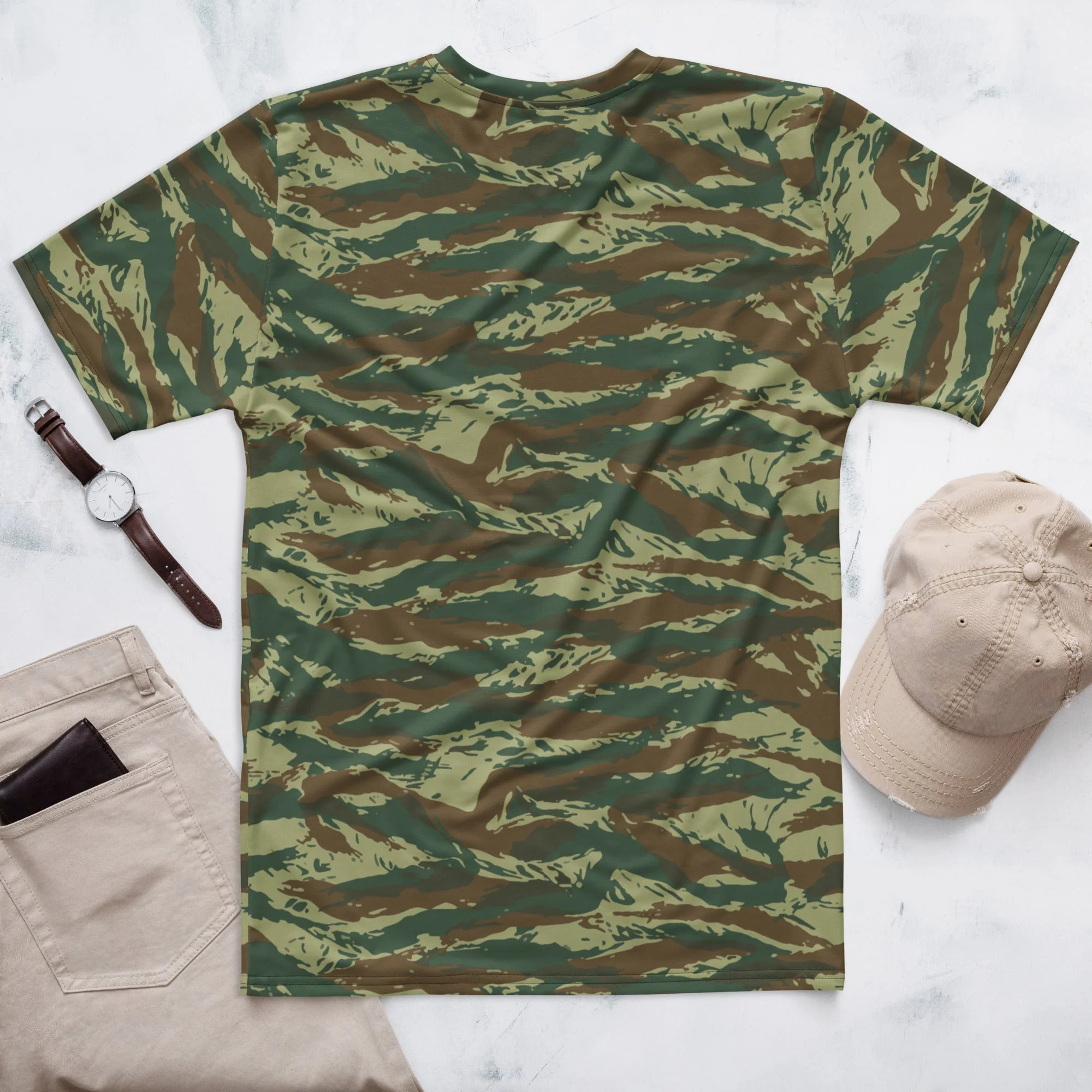 Greek Lizard CAMO Mens T-Shirt - Image 2