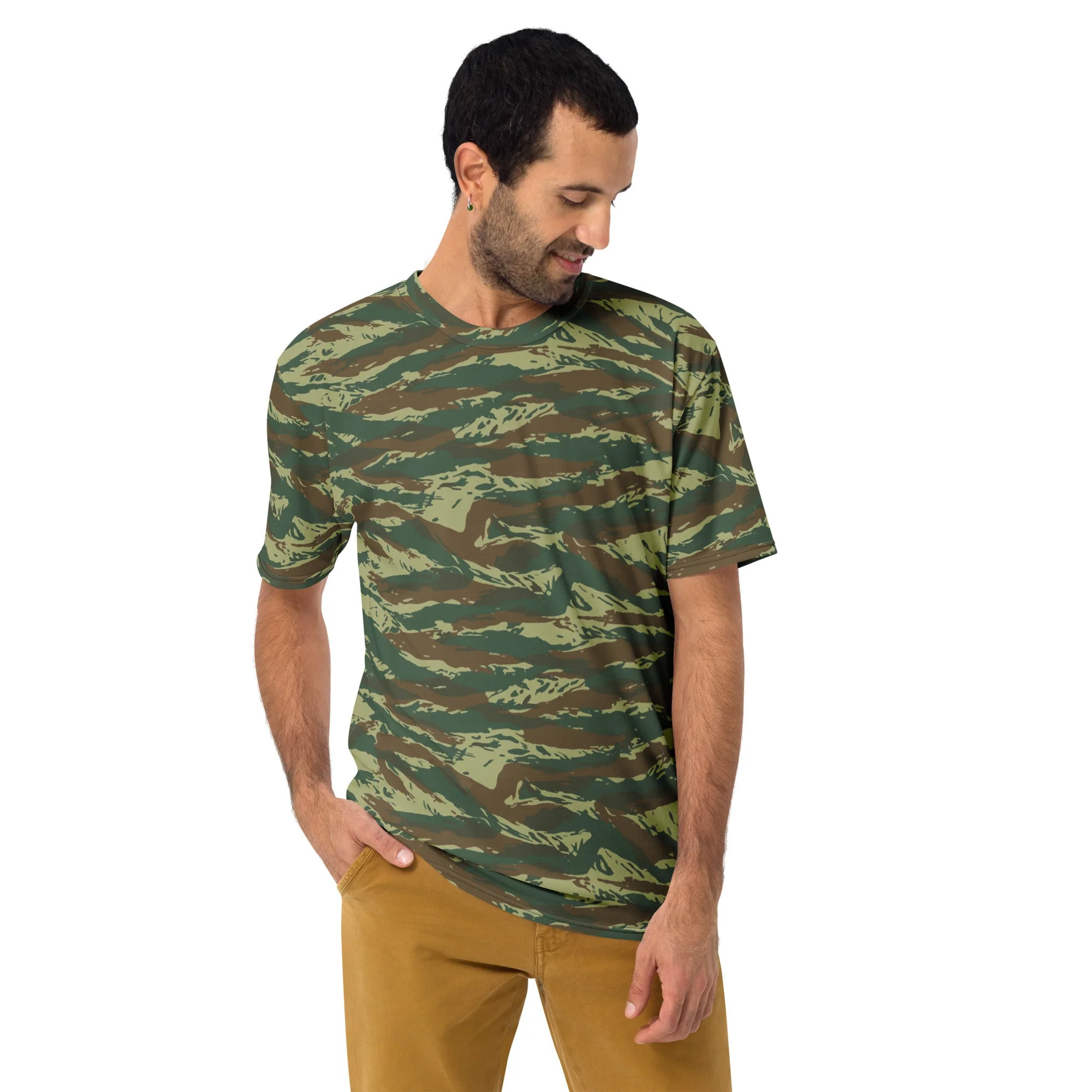 Greek Lizard CAMO Mens T-Shirt - Image 3