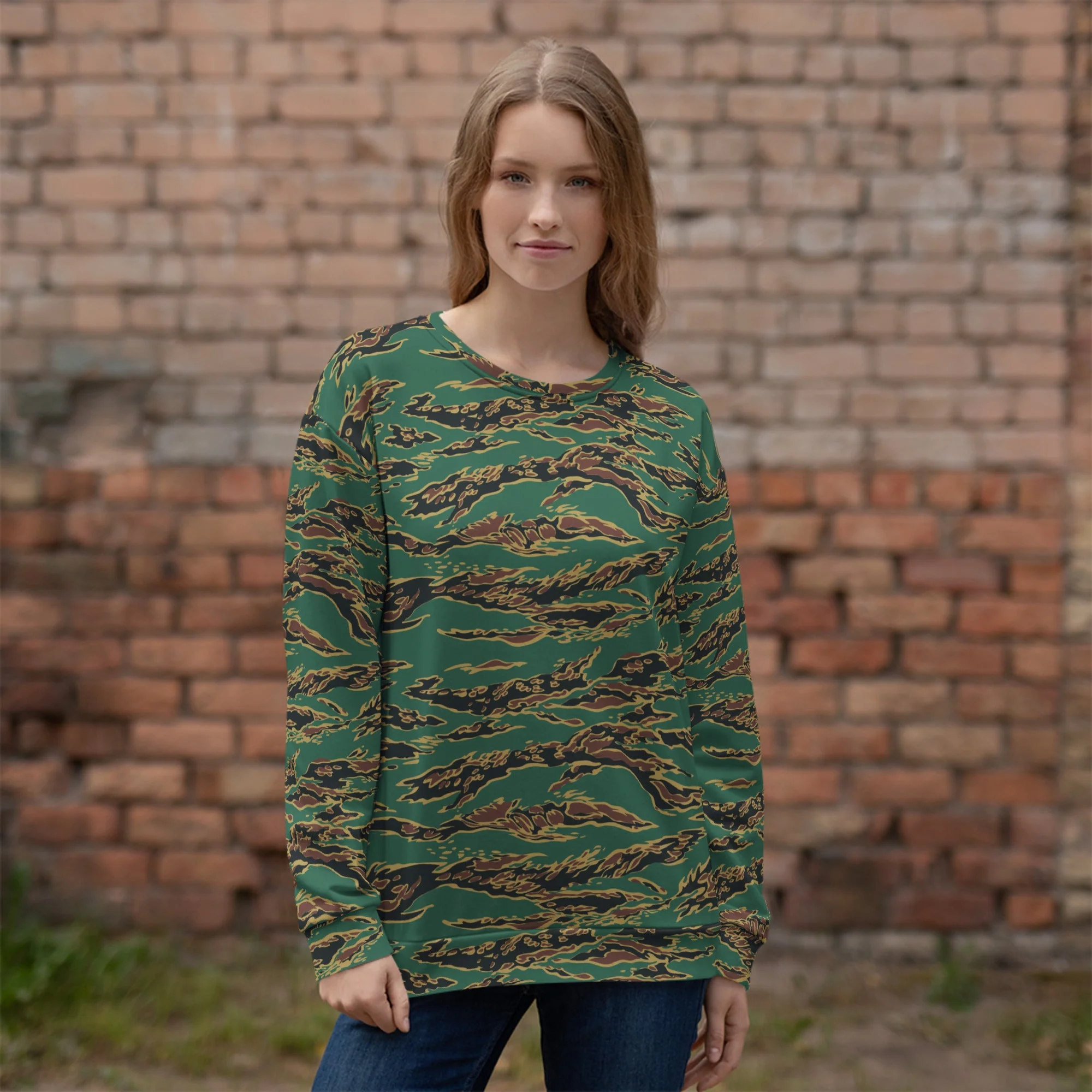 Guyanese Tiger Stripe CAMO Unisex Sweatshirt - Image 2