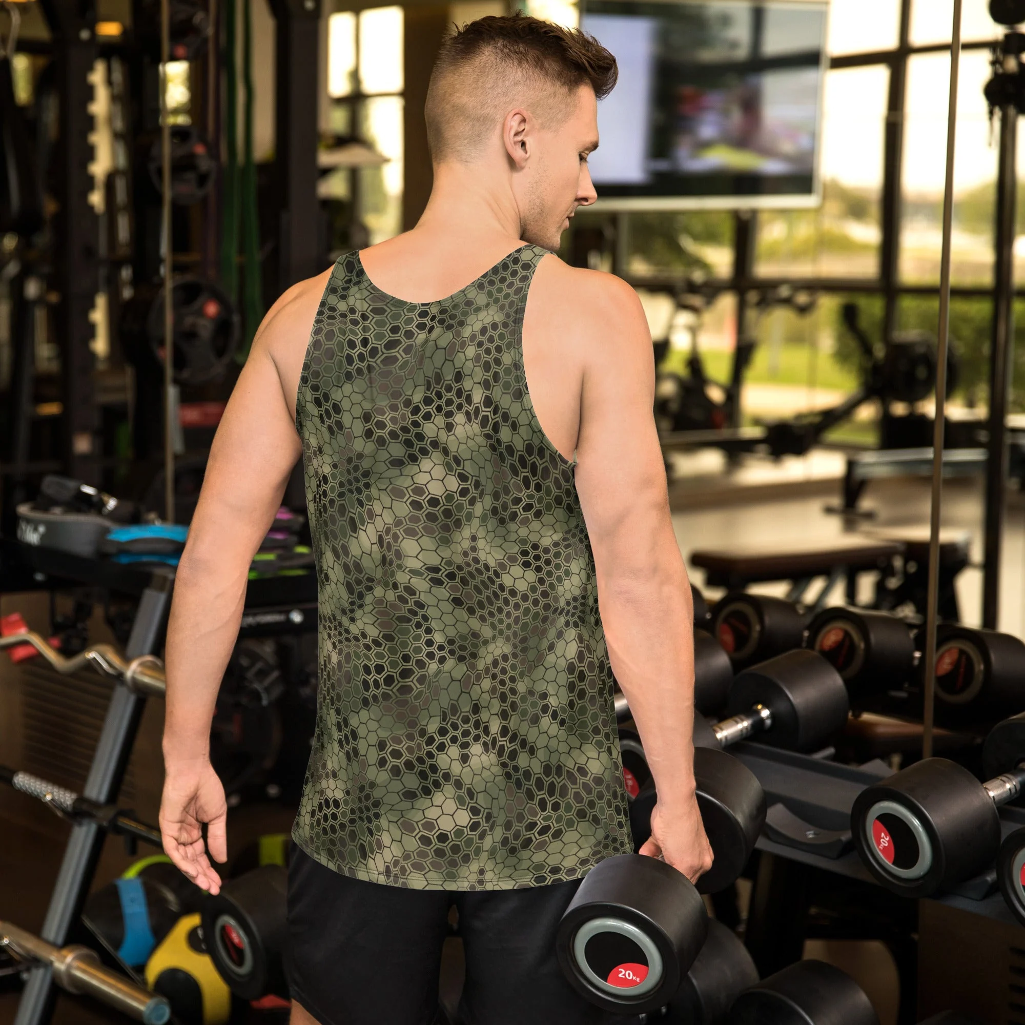 Dragon Skin Multi-terrain CAMO Unisex Tank Top - Image 2