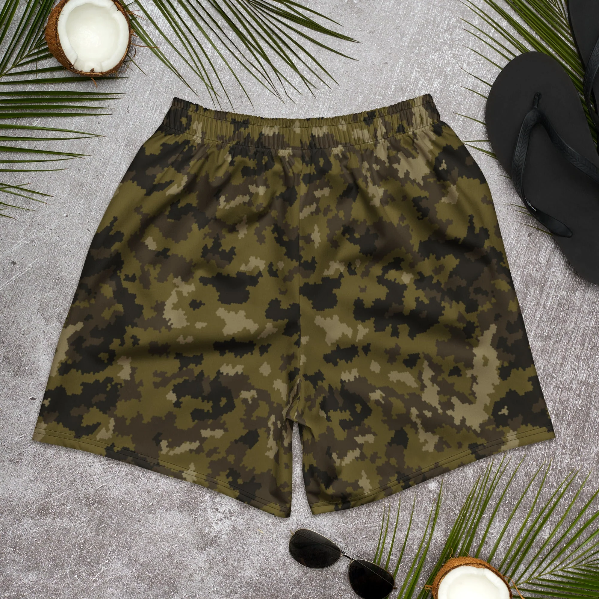 HexTarn Mountain CAMO Unisex Athletic Long Shorts - Image 5