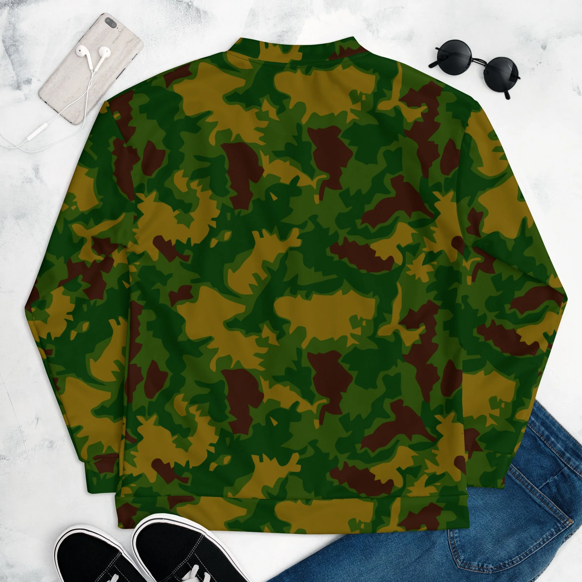 Hungarian Leaf CAMO Unisex Bomber Jacket - Image 8