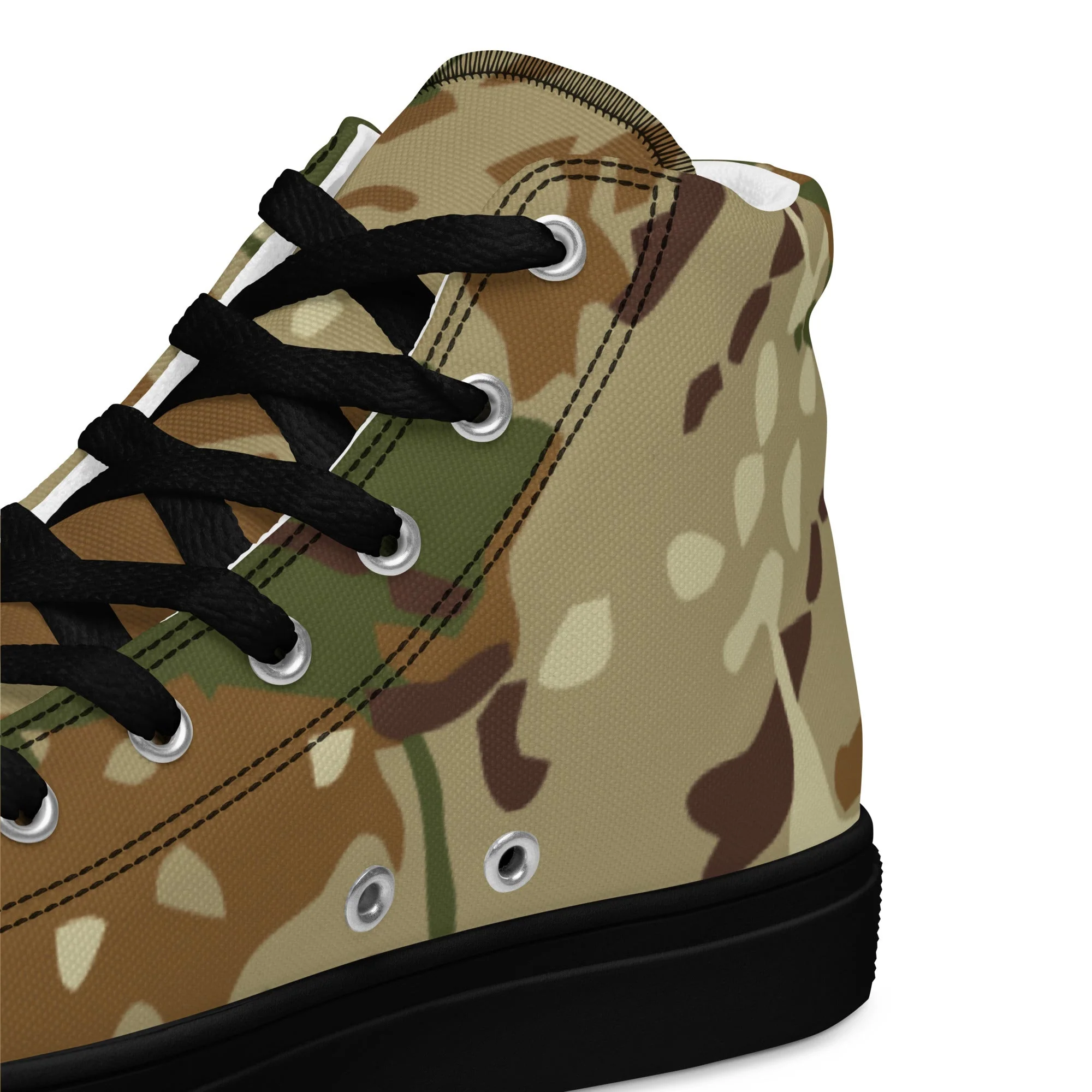Hungarian Multi-terrain CAMO Mens High-Top Canvas Shoes - Image 4
