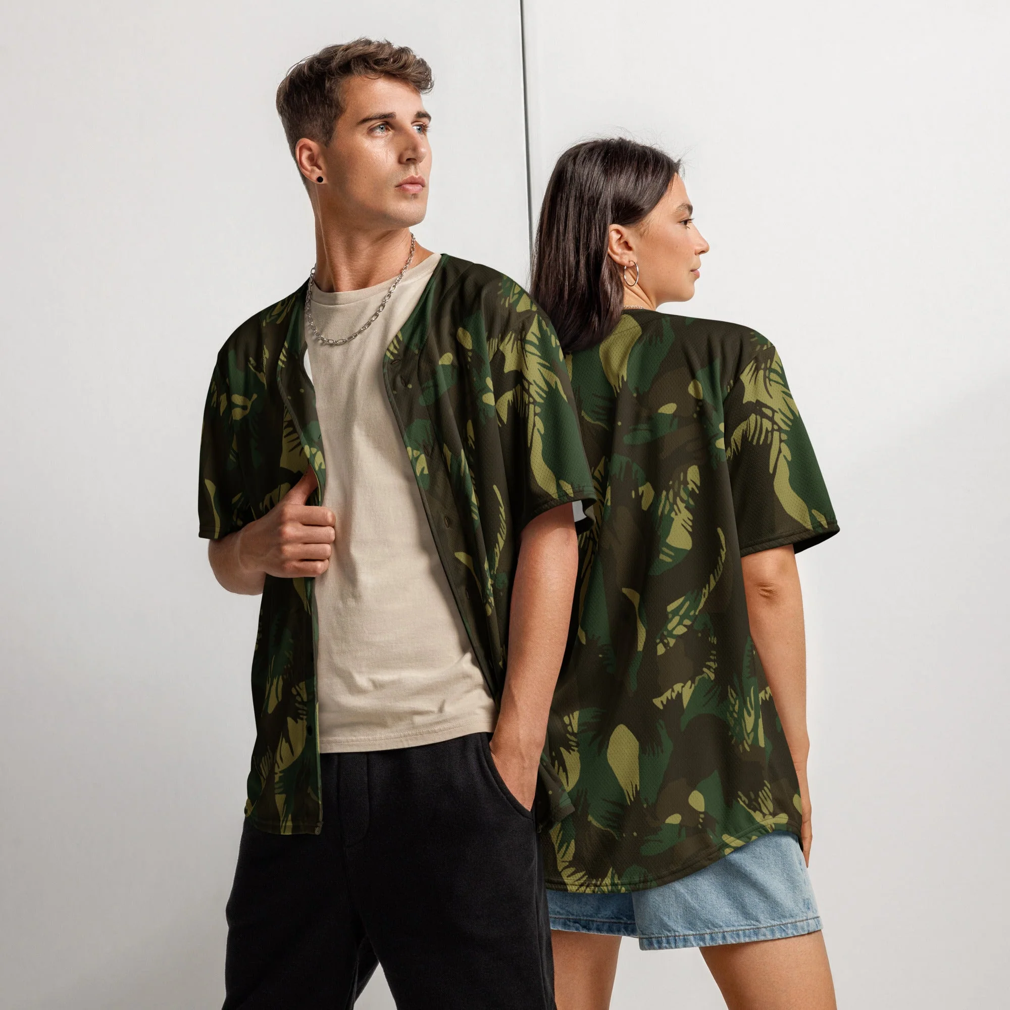 Indian DPM Leaf CAMO Unisex Baseball Jersey