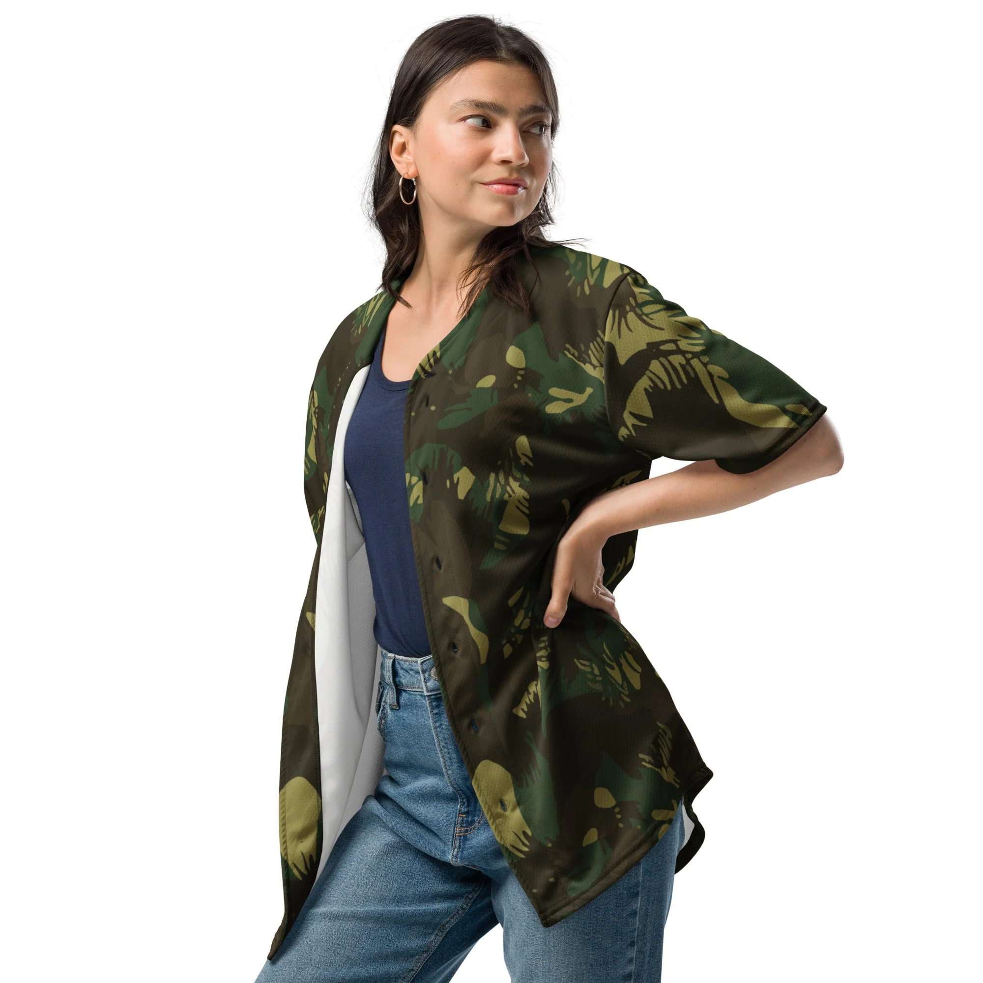Indian DPM Leaf CAMO Unisex Baseball Jersey - Image 3