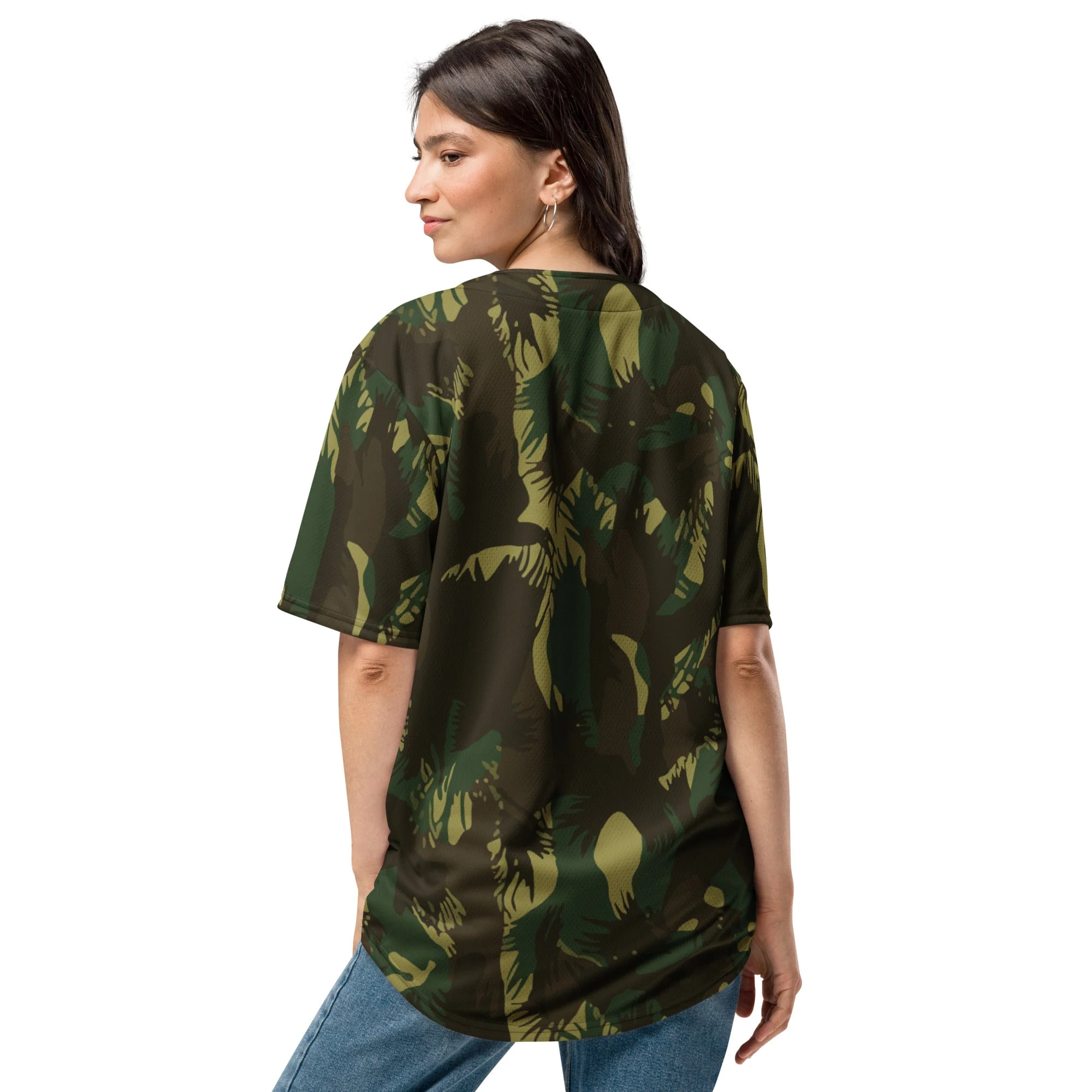 Indian DPM Leaf CAMO Unisex Baseball Jersey - Image 4