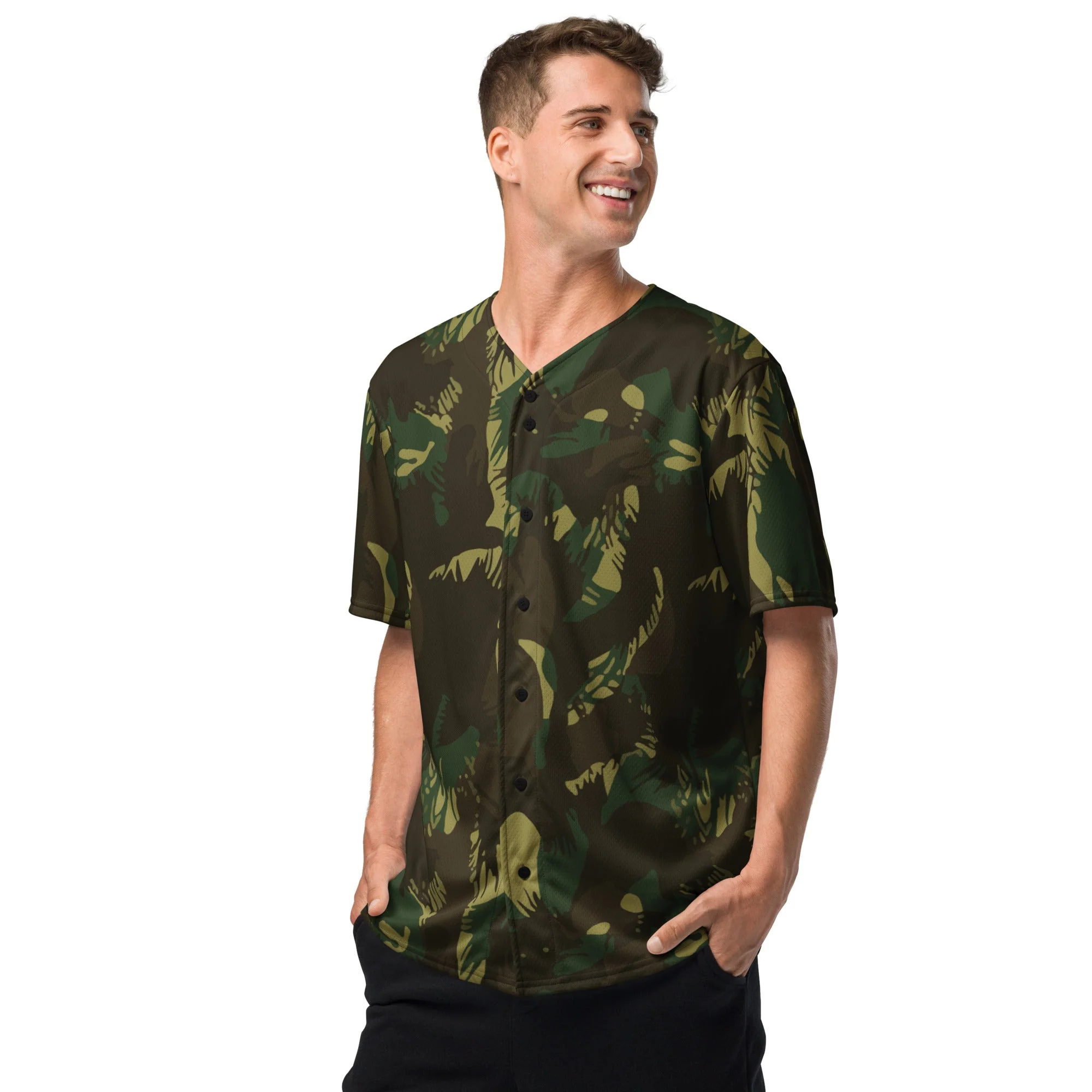 Indian DPM Leaf CAMO Unisex Baseball Jersey - Image 9