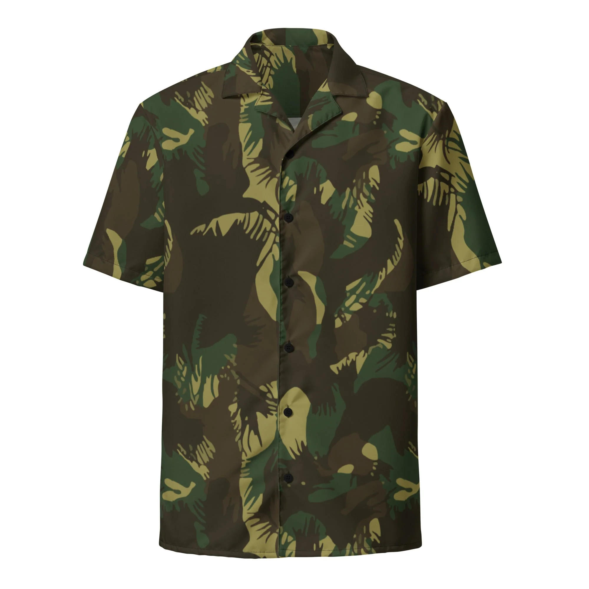 Indian DPM Leaf CAMO Unisex Short-Sleeve Button Shirt - Image 15