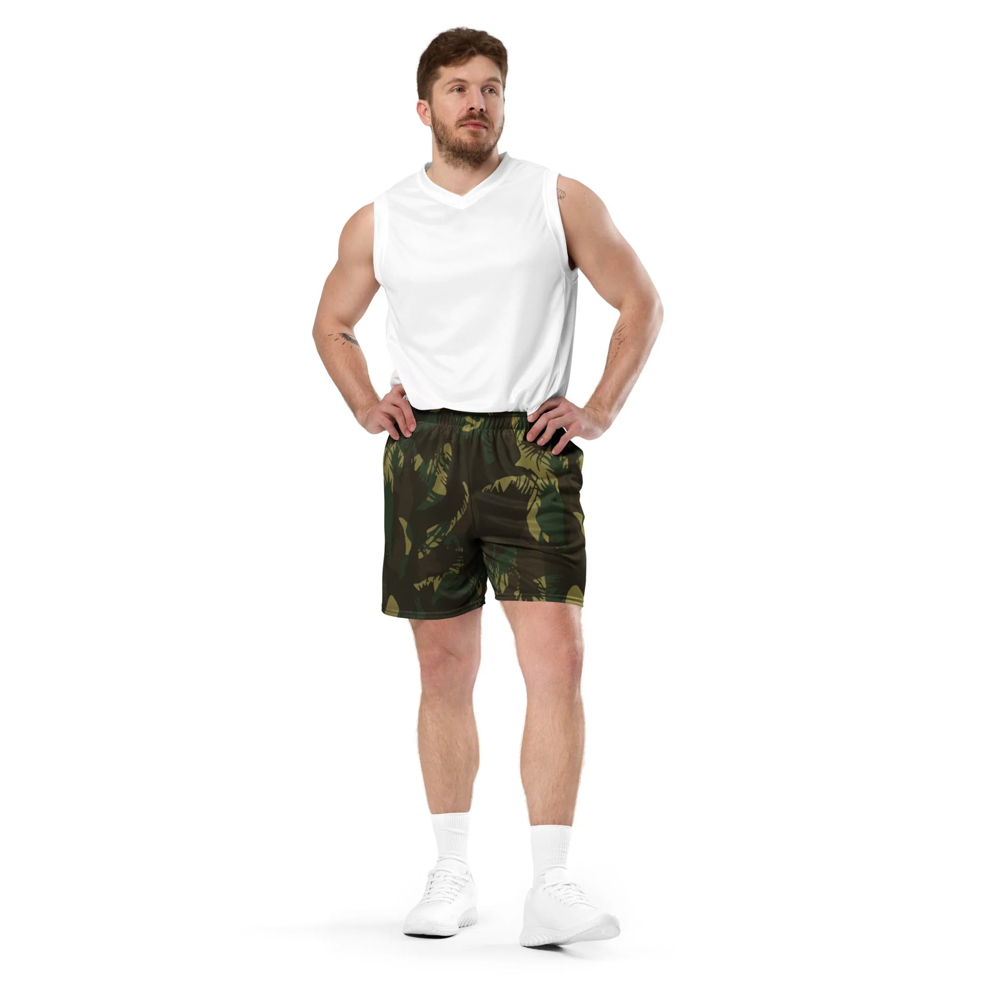 Indian DPM Leaf CAMO Unisex Mesh Shorts - Image 3