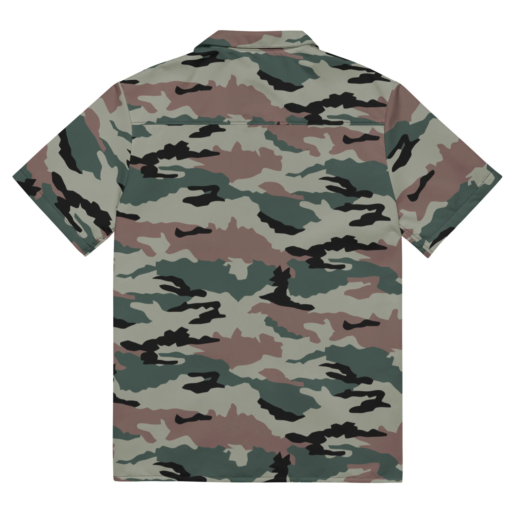 Indian DPM Peace Keeping CAMO Unisex Short-Sleeve Button Shirt - Image 5