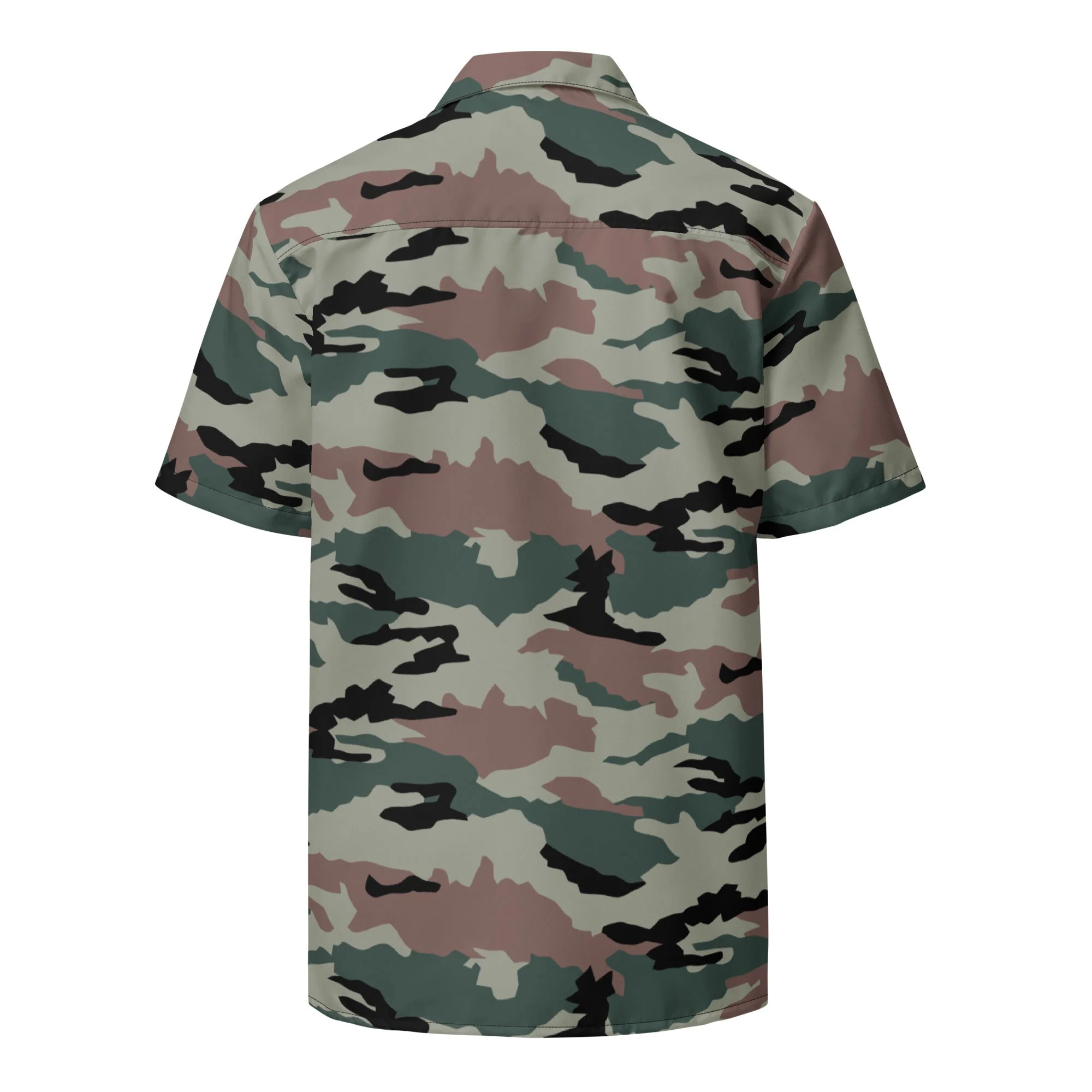 Indian DPM Peace Keeping CAMO Unisex Short-Sleeve Button Shirt - Image 8