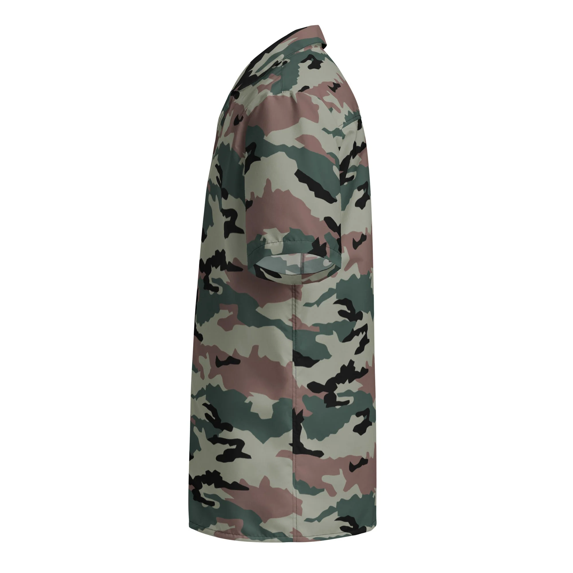 Indian DPM Peace Keeping CAMO Unisex Short-Sleeve Button Shirt - Image 9