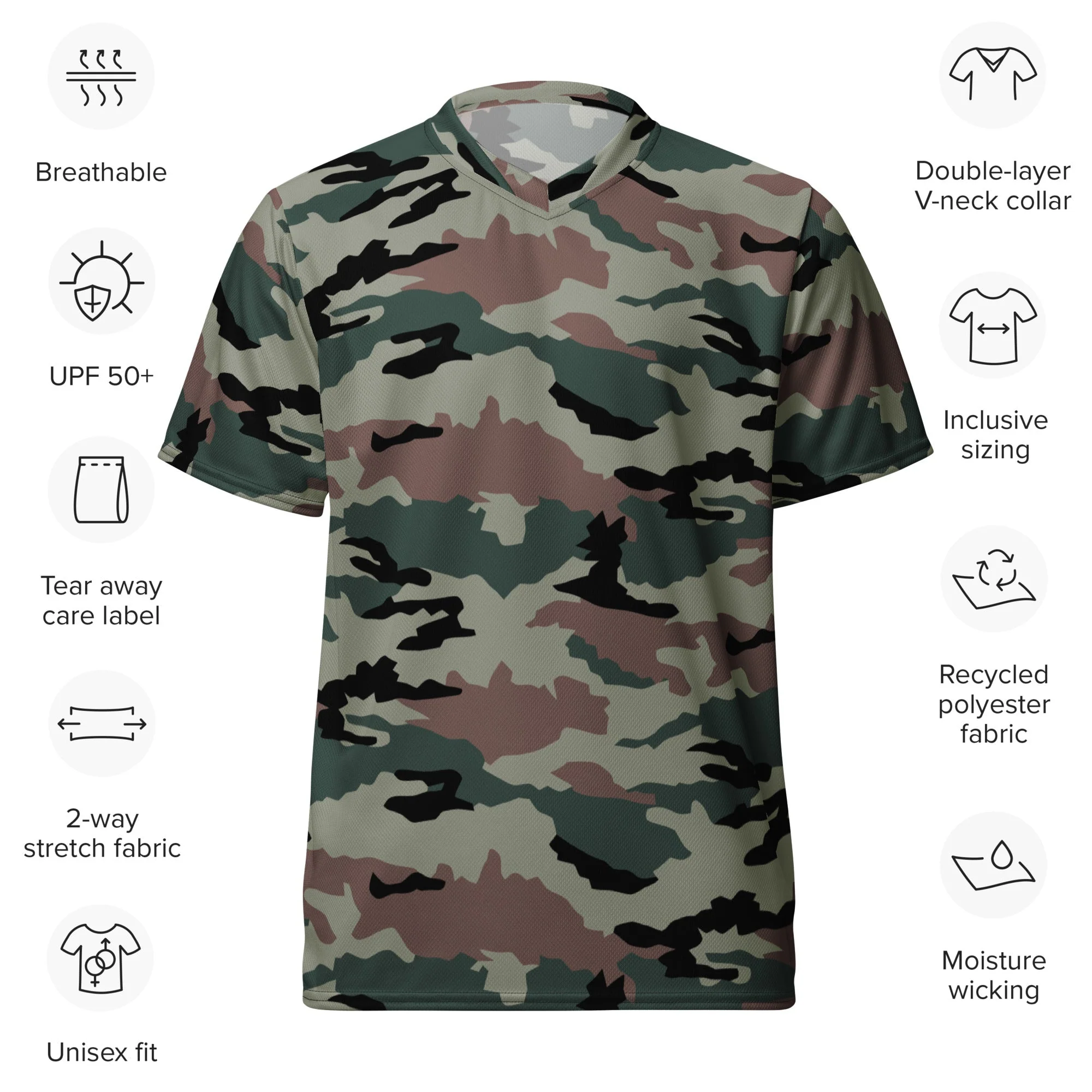 Indian DPM Peace Keeping CAMO Unisex Sports Jersey - Image 2