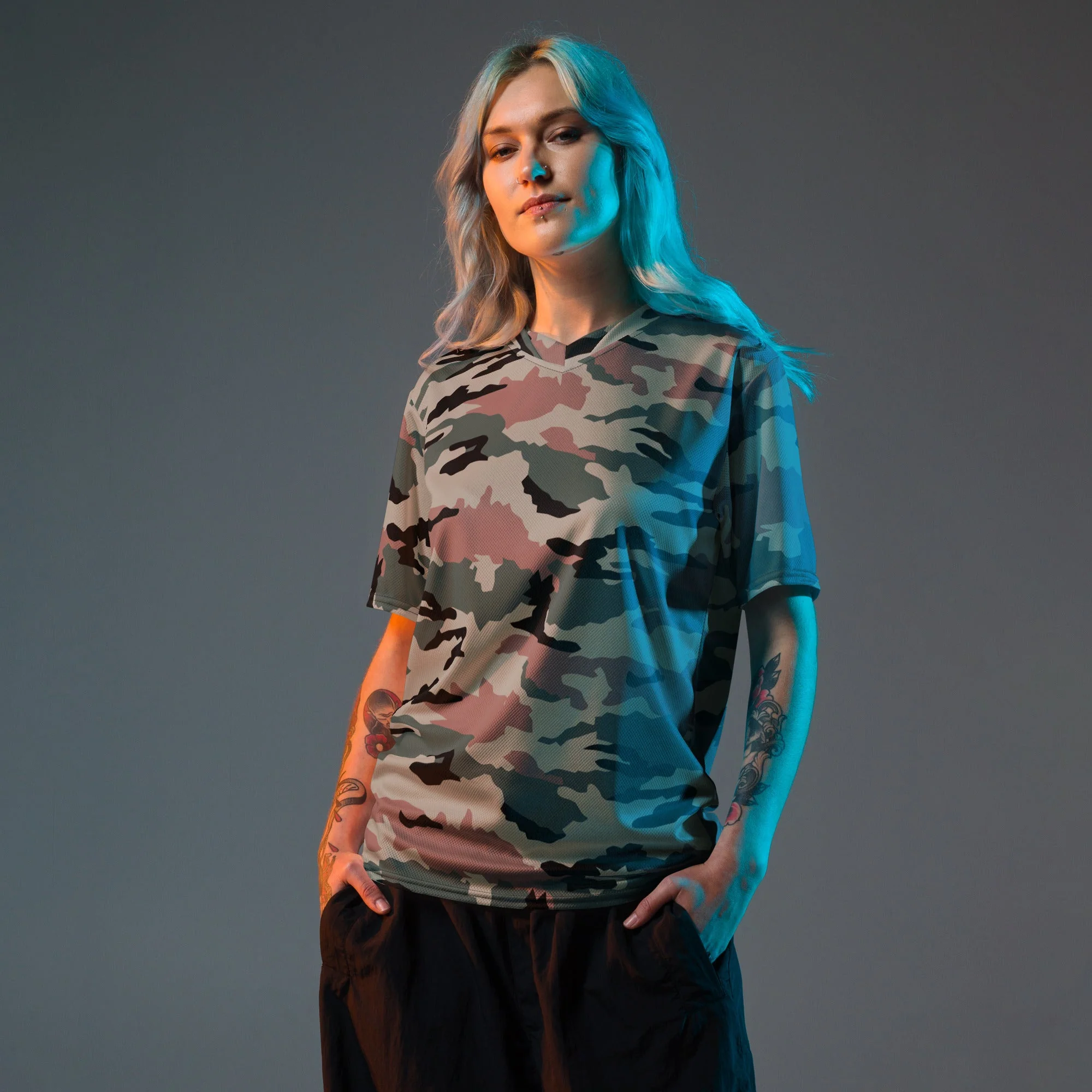 Indian DPM Peace Keeping CAMO Unisex Sports Jersey - Image 7