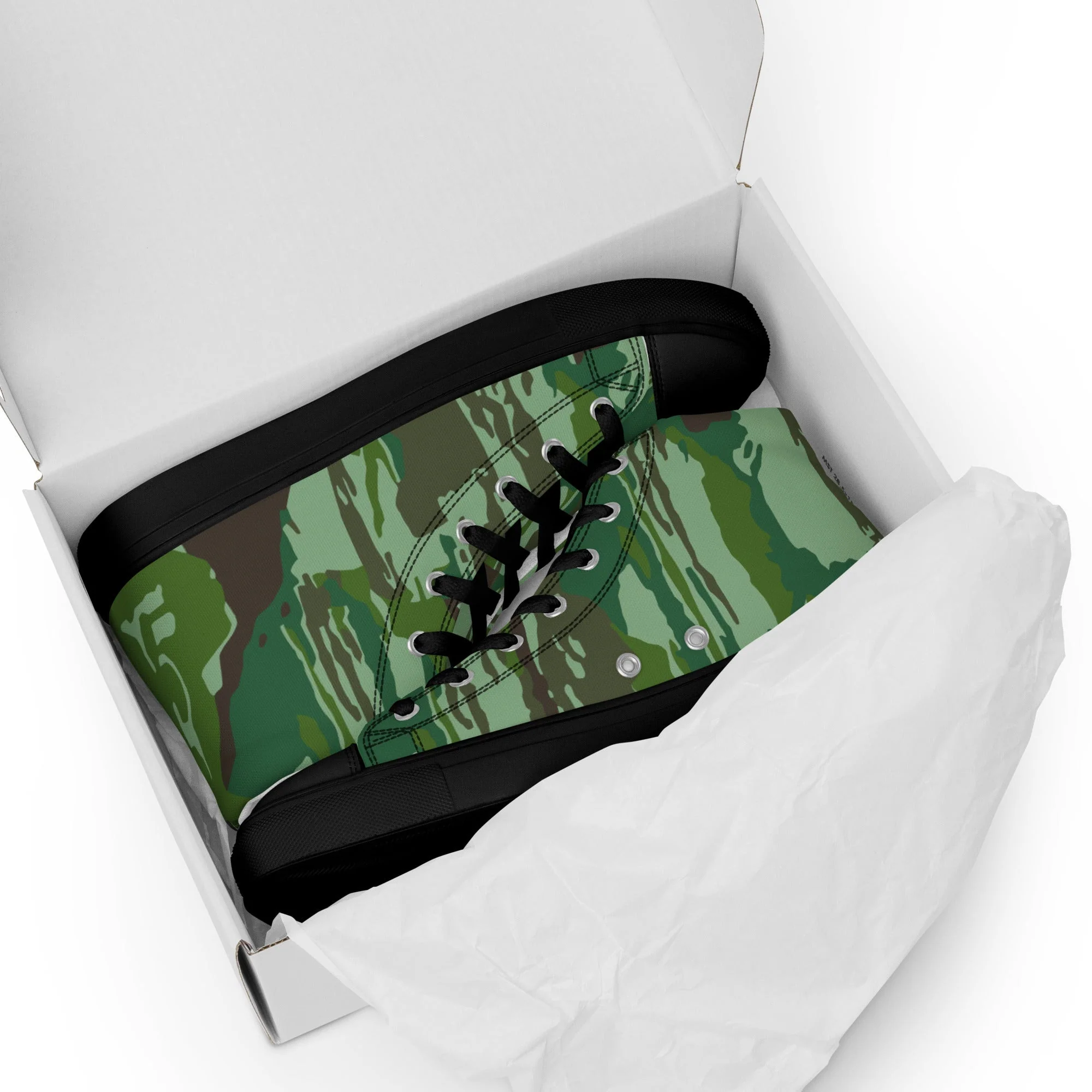 Indonesian KOPASGAT 1969 CAMO Mens High-Top Canvas Shoes - Image 2