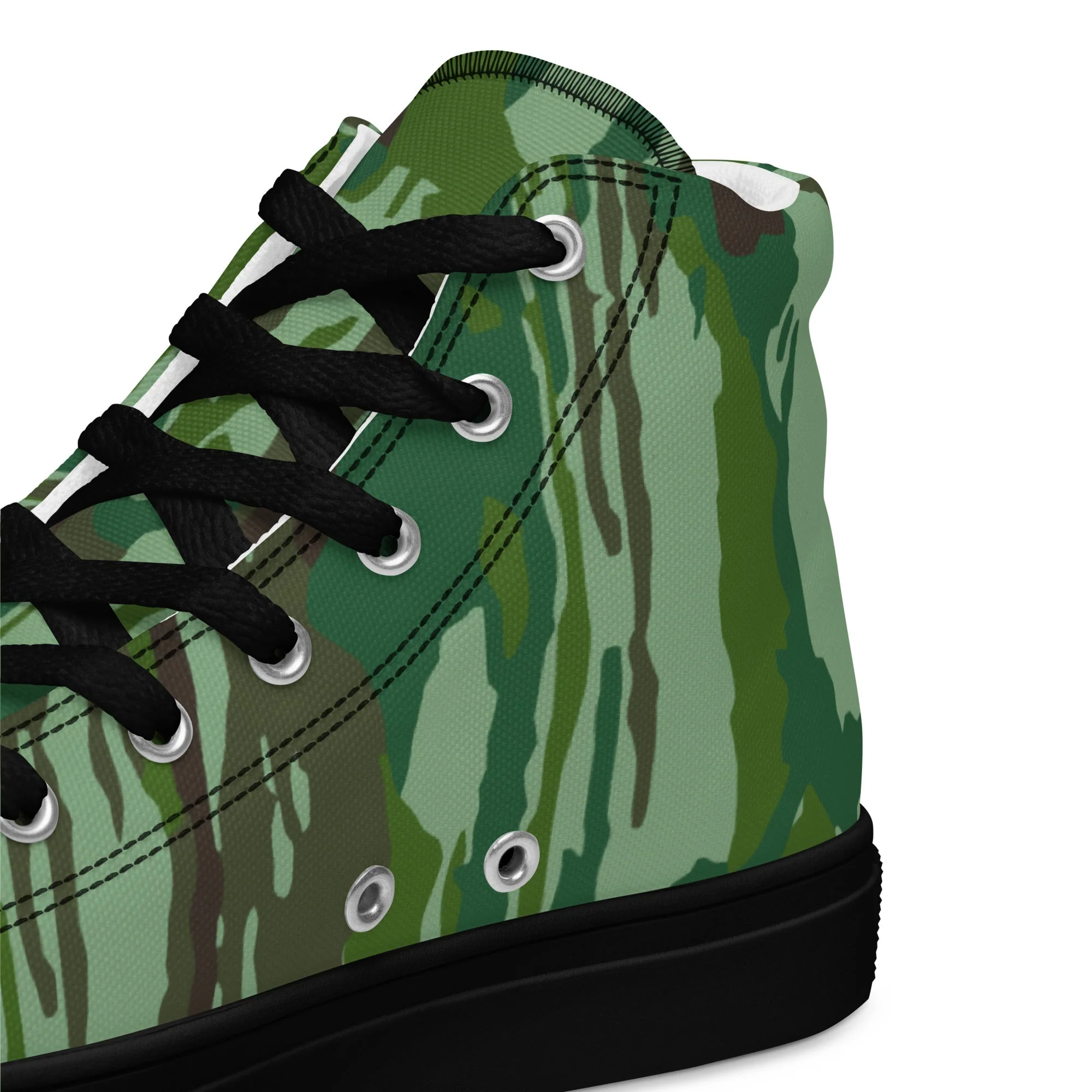 Indonesian KOPASGAT 1969 CAMO Mens High-Top Canvas Shoes - Image 3