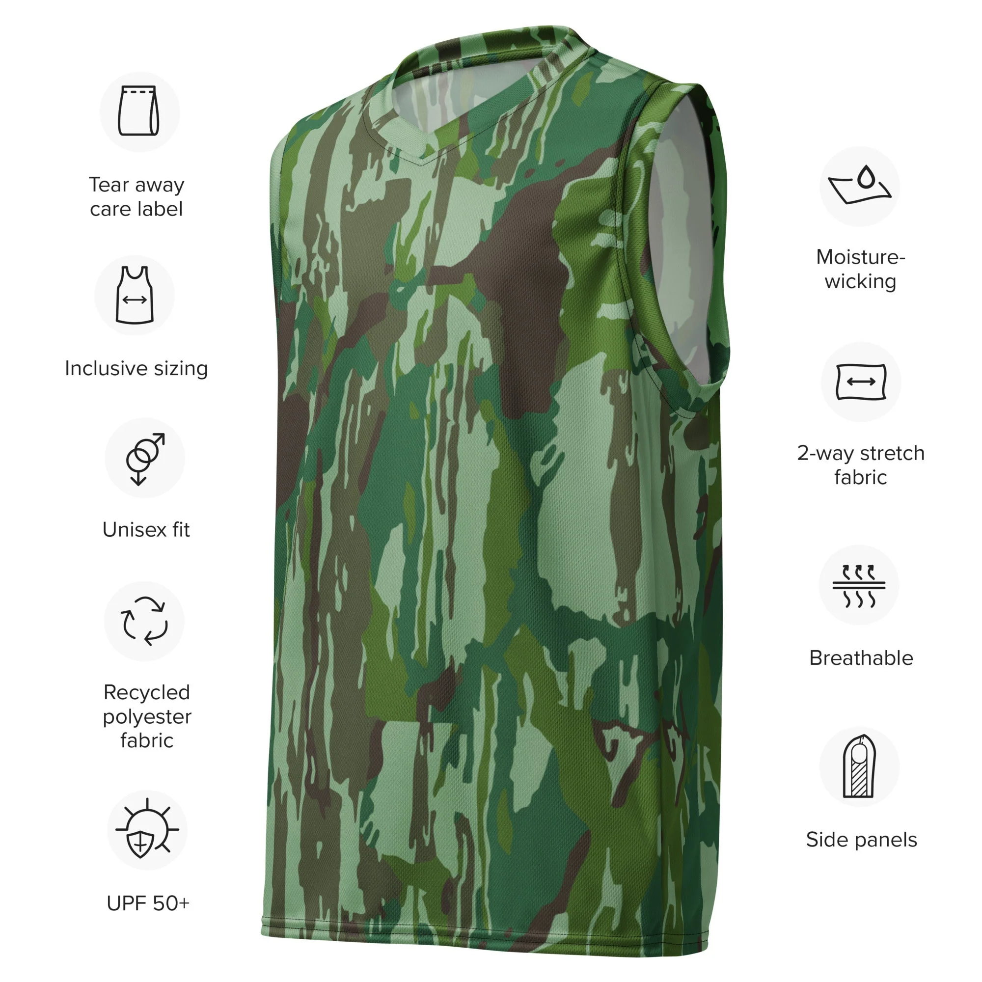 Indonesian KOPASGAT 1969 CAMO Unisex Basketball Jersey - Image 3